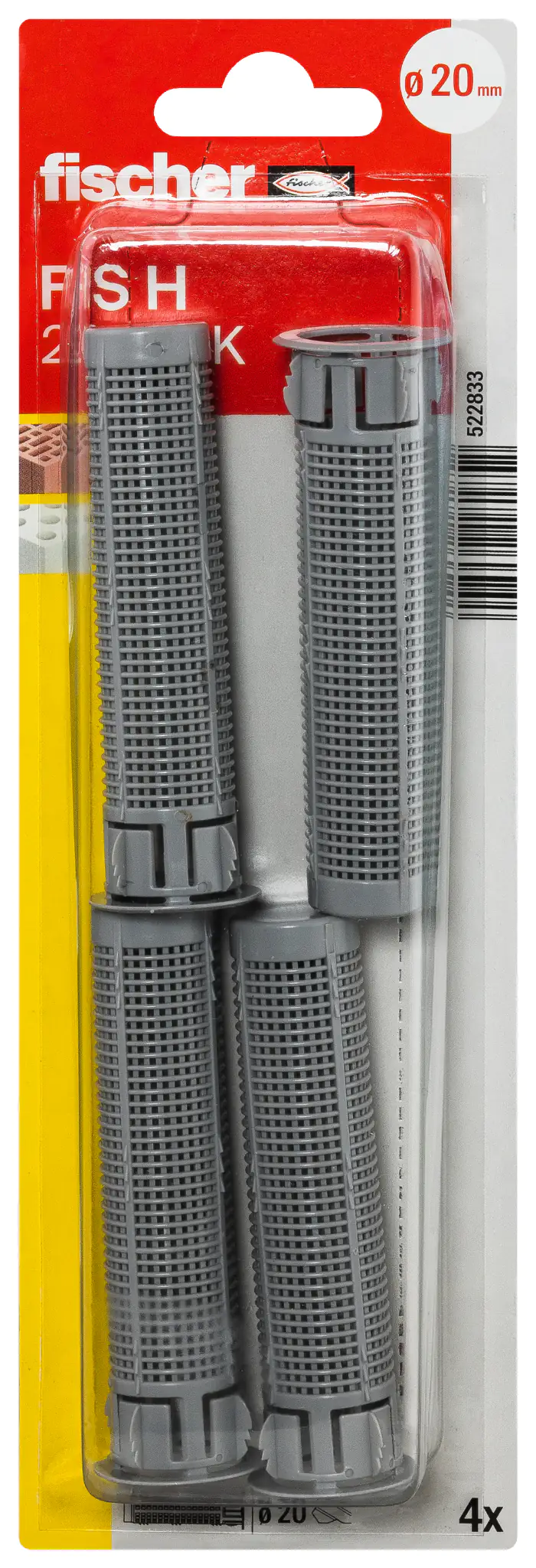 Fischer Universaldübel-Set UX green 6.0 x 35 mm - 4 Stück