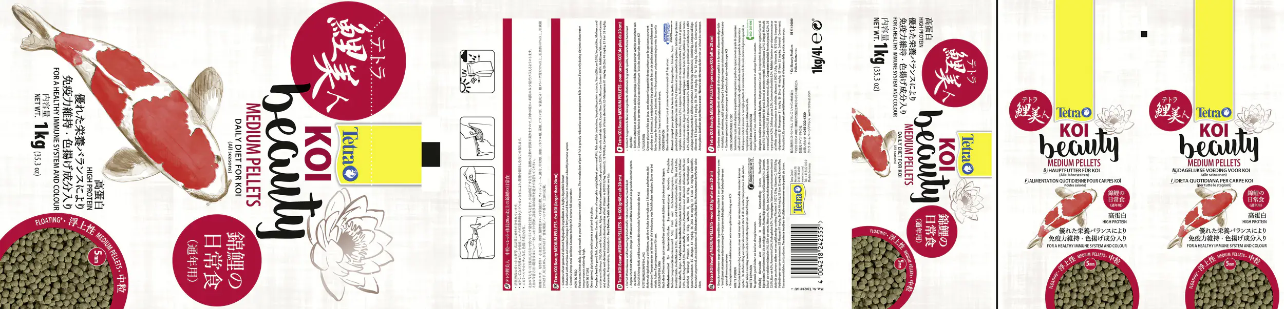 Tetra Teichfutter Koi Beauty Medium 4 l Tetra Teichfutter Koi Beauty Medium 4 l