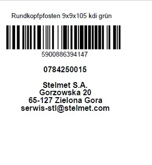 Rundkopfpfosten Kiefer 105 x 9 x 9 cm kesseldruckimprägniert