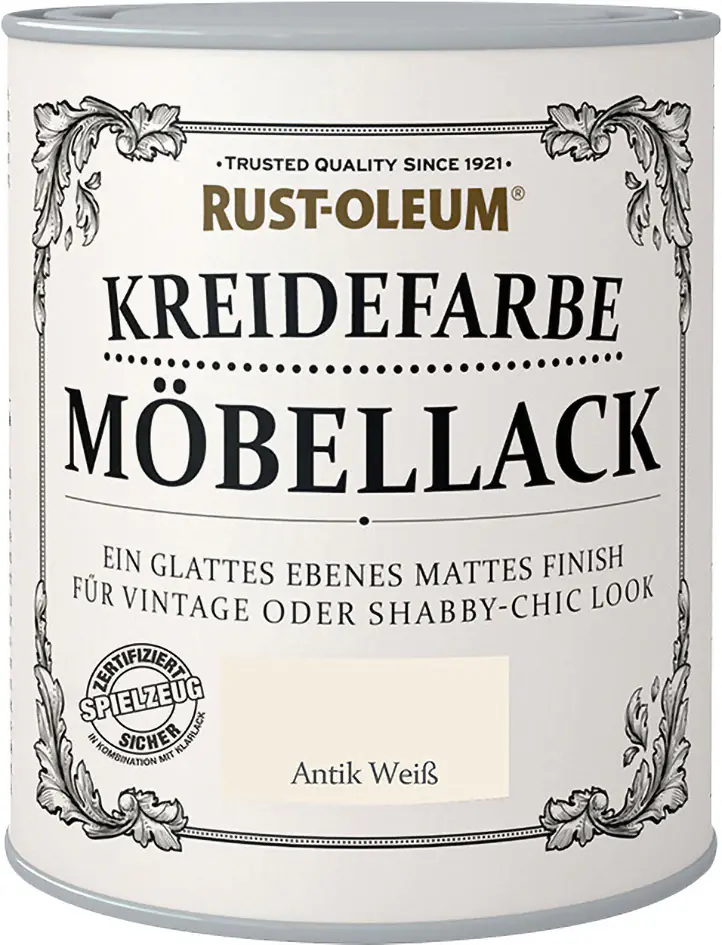 Rust-Oleum Kreidefarbe Möbellack 125 ml antik weiß