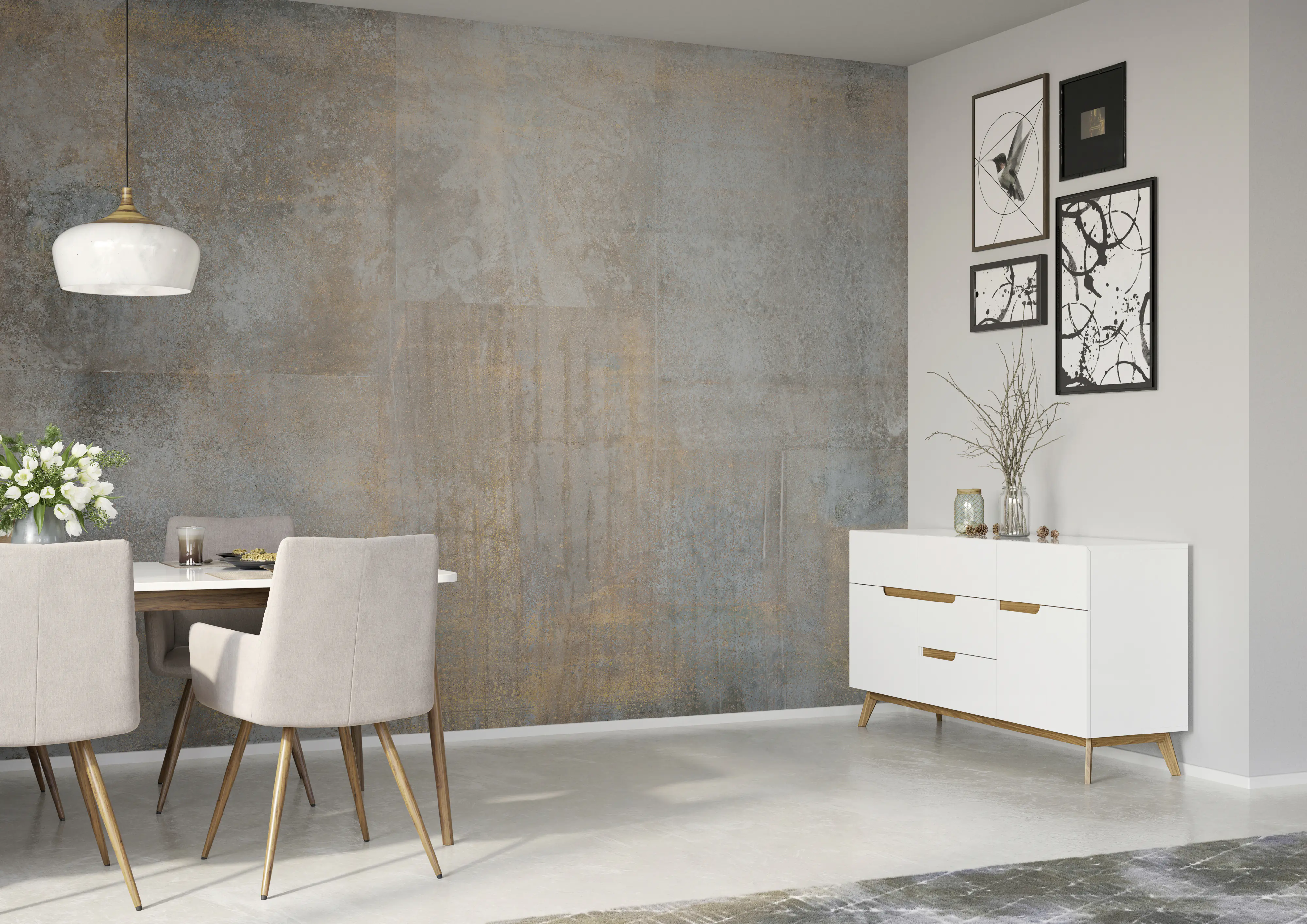 Rasch Vlies Fototapete 364200 Rot-Rotbraun Muster & Motive 2,65 m x 3,71 m