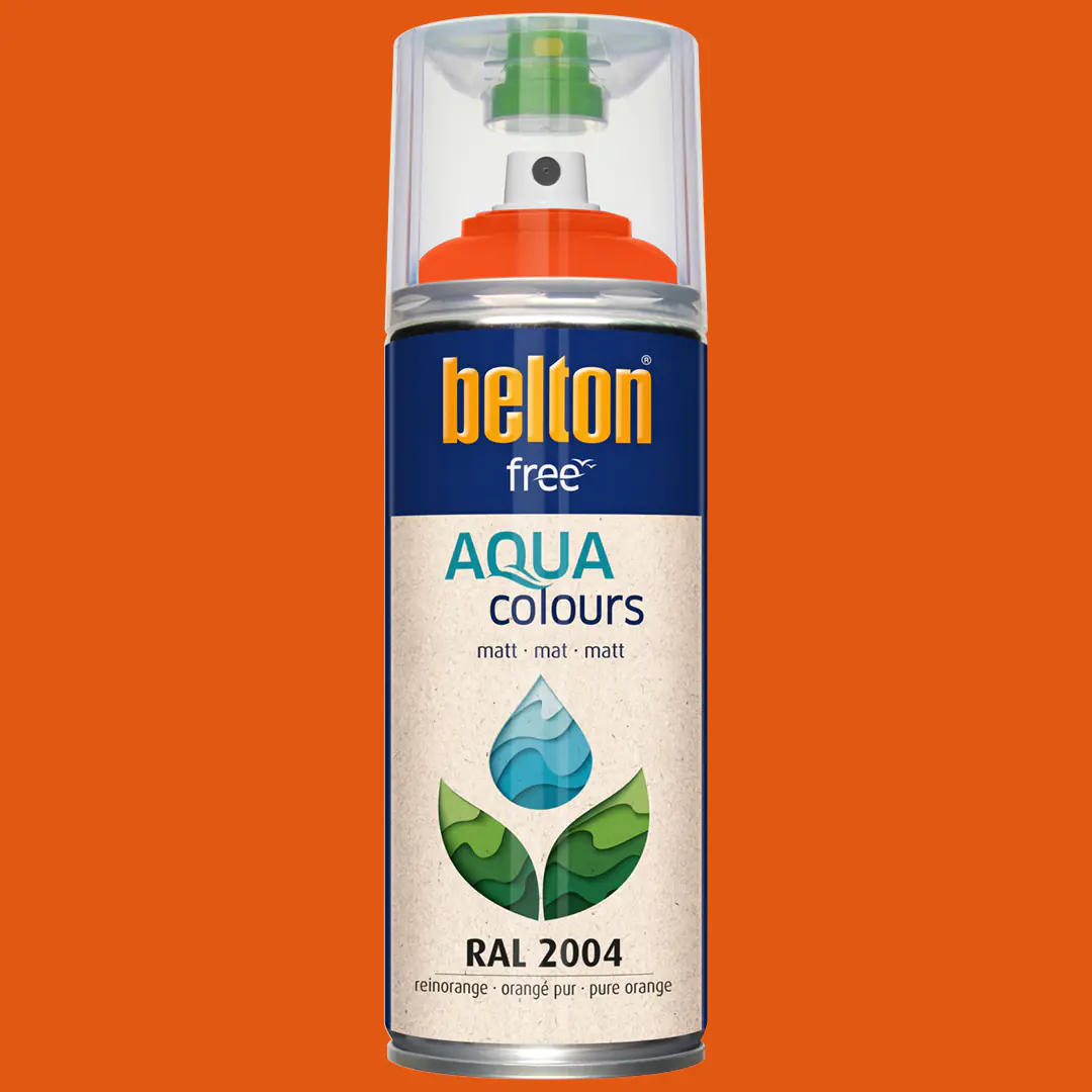 belton free Lackspray AQUAcolours 400 ml reinorange matt