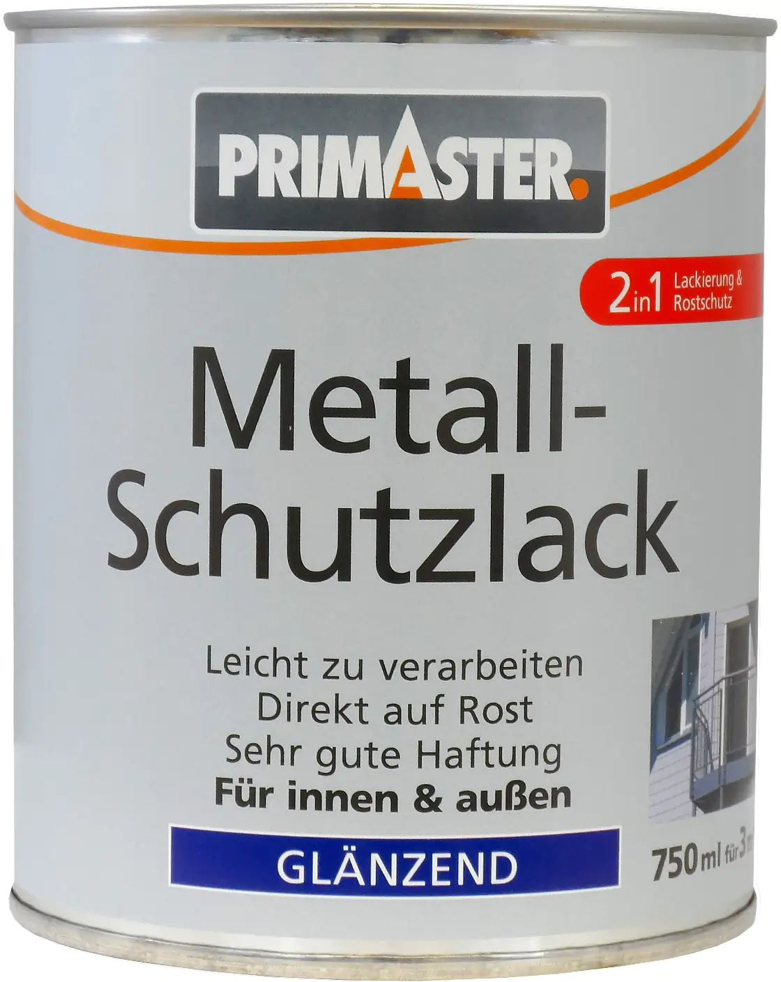 Primaster Metall-Schutzlack 750 ml silber glänzend