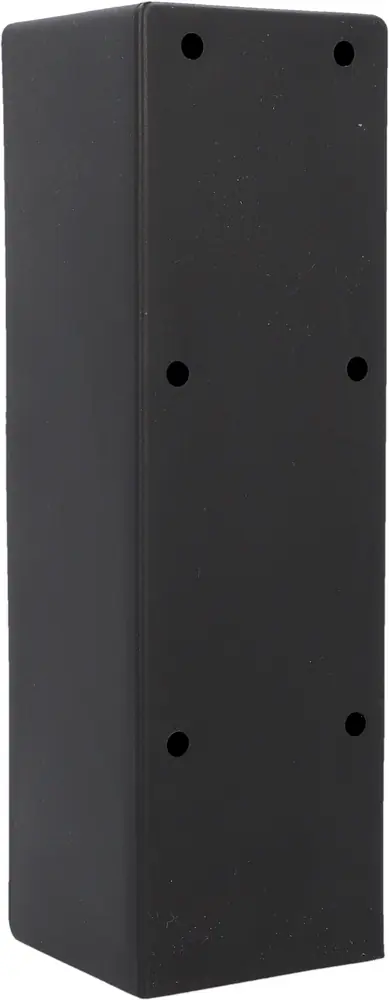 Unitec Gartensäule mit 2 Schutzkontakt-Steckdosen schwarz