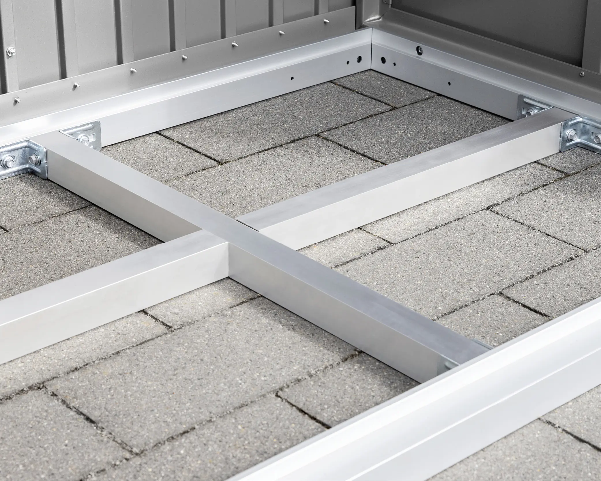 EcoStar Unterkonstruktion für Riffelblech Typ 1 für Kaminholzregal