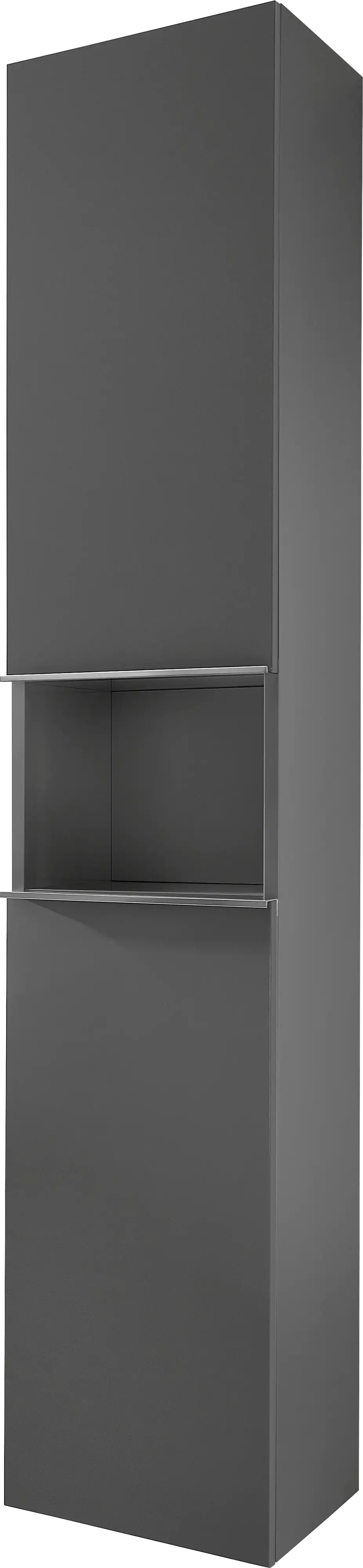Primaster Hochschrank Düsseldorf grau 168 x 30 x 33 cm