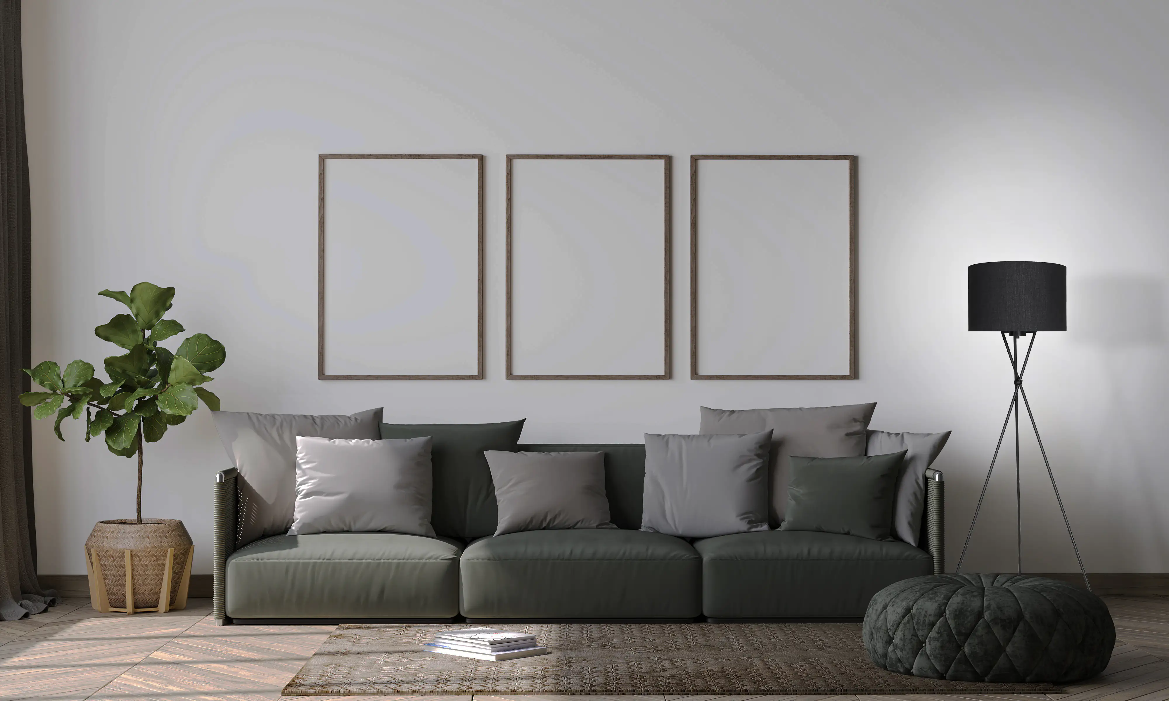 4002707357698_1 Di-Ka Stehleuchte Textil Dreibein schwarz