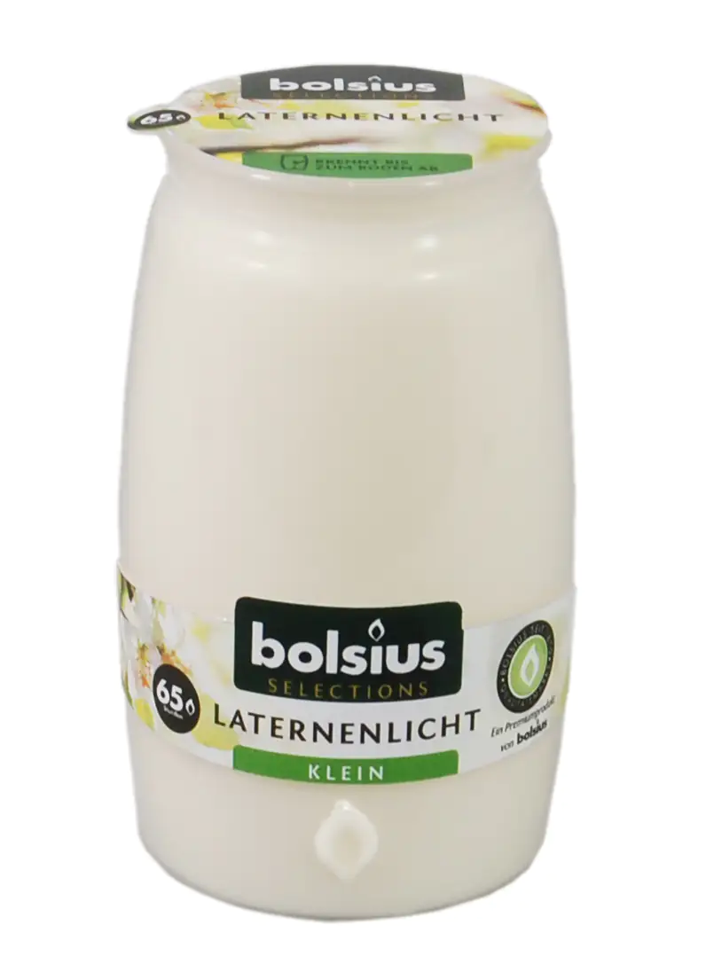 Bolsius Laternenlicht weiß, Höhe 9,5 cm, Ø 5,7 cm