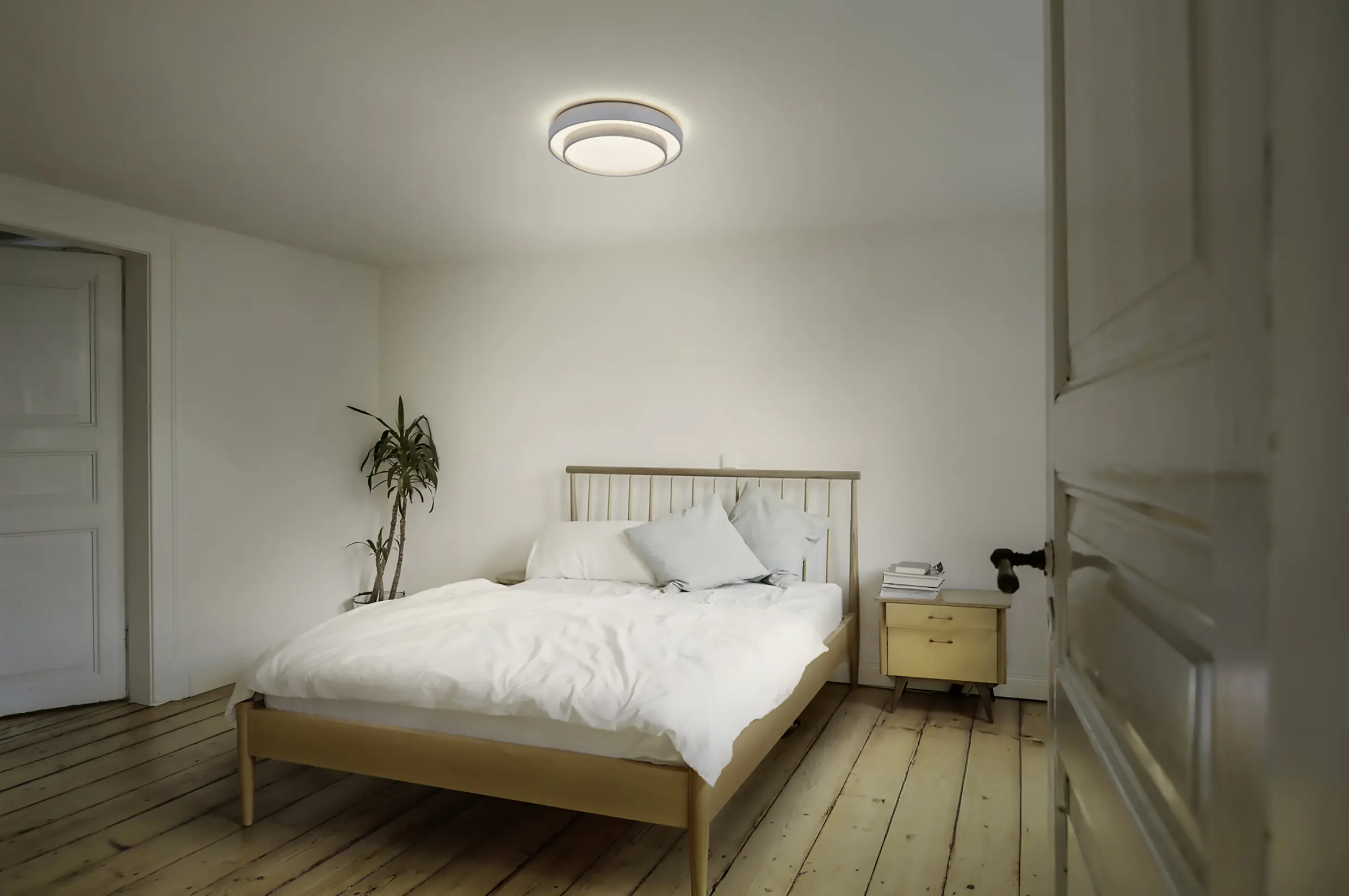 Osram LED-Deckenleuchte Orbis Razon Ø 48,5 cm 36 W silber warmweiß