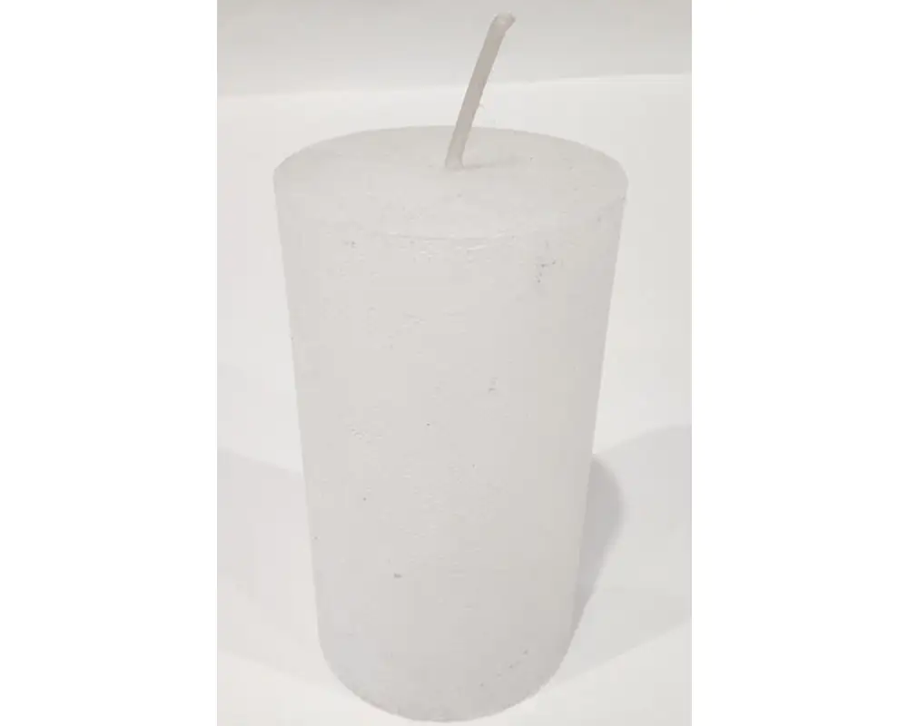 House of Rustic Kerze 12 cm Lack weiß