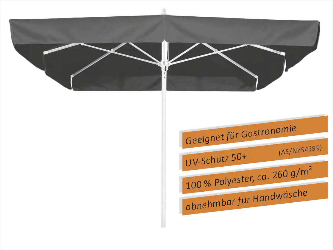 Schneider Sonnenschirm Quadro anthrazit 300 x 300 cm