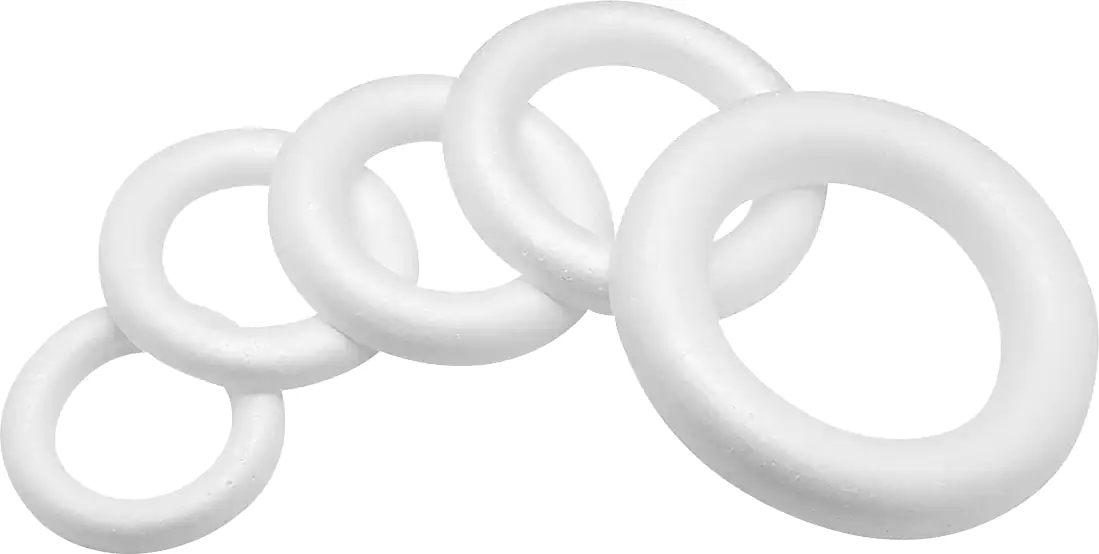 Glorex Styroporhalbring Ø 30 cm