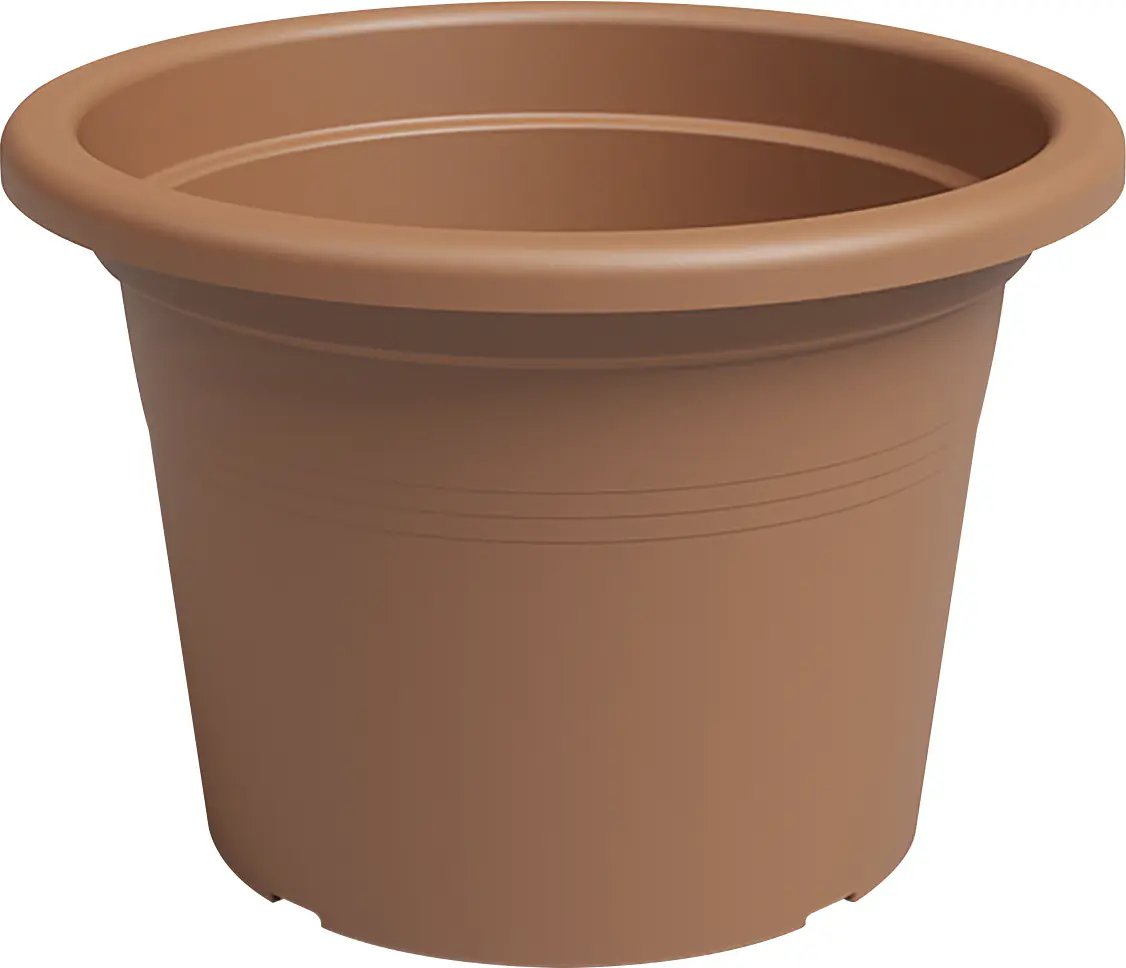 Artevasi Pflanztopf Venezia Cilindro Kunststoff terrakotta matt Ø 30 x 22 cm