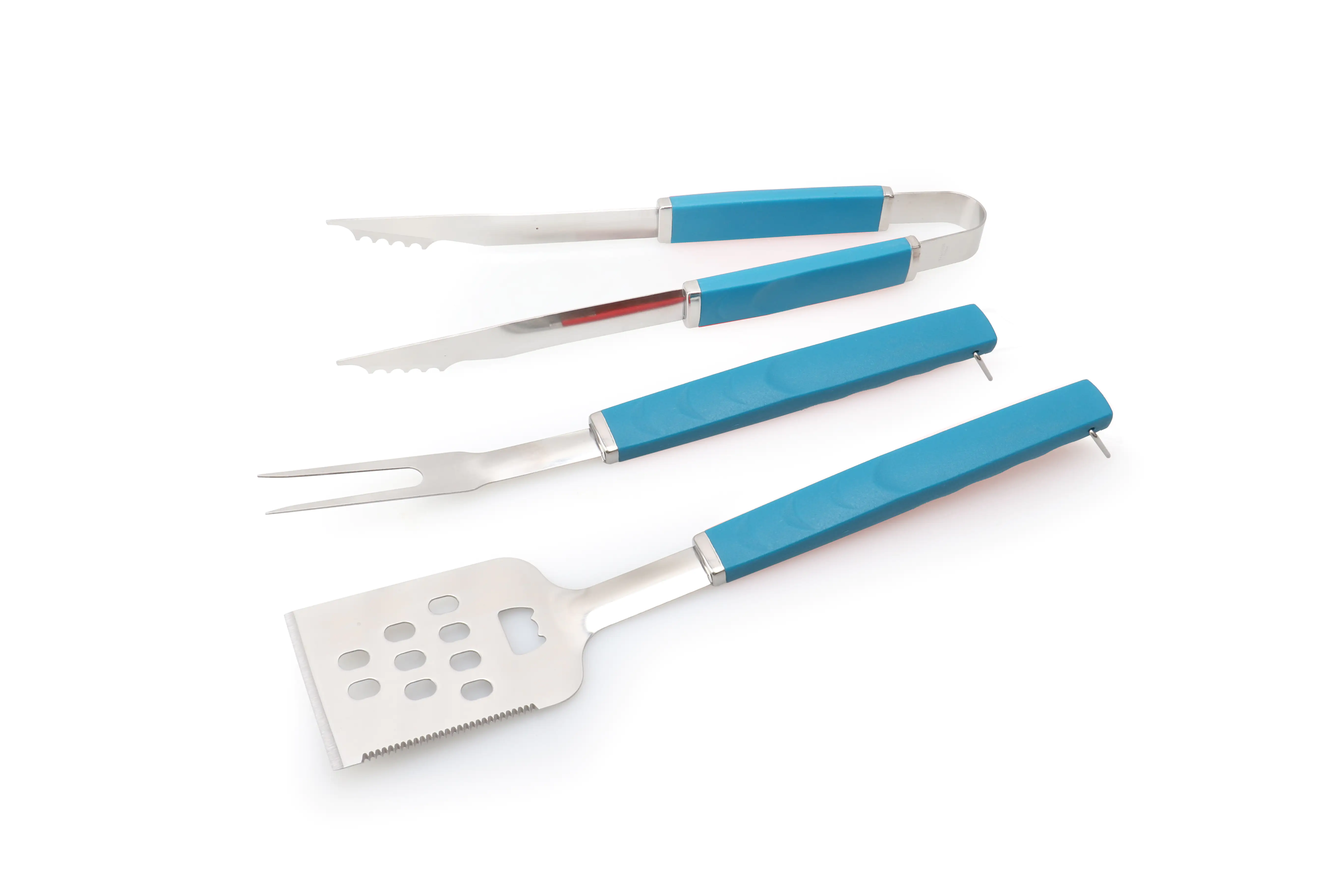 TrendLine Grillbesteck Set Edelstahl mit Kunststoffgriffen