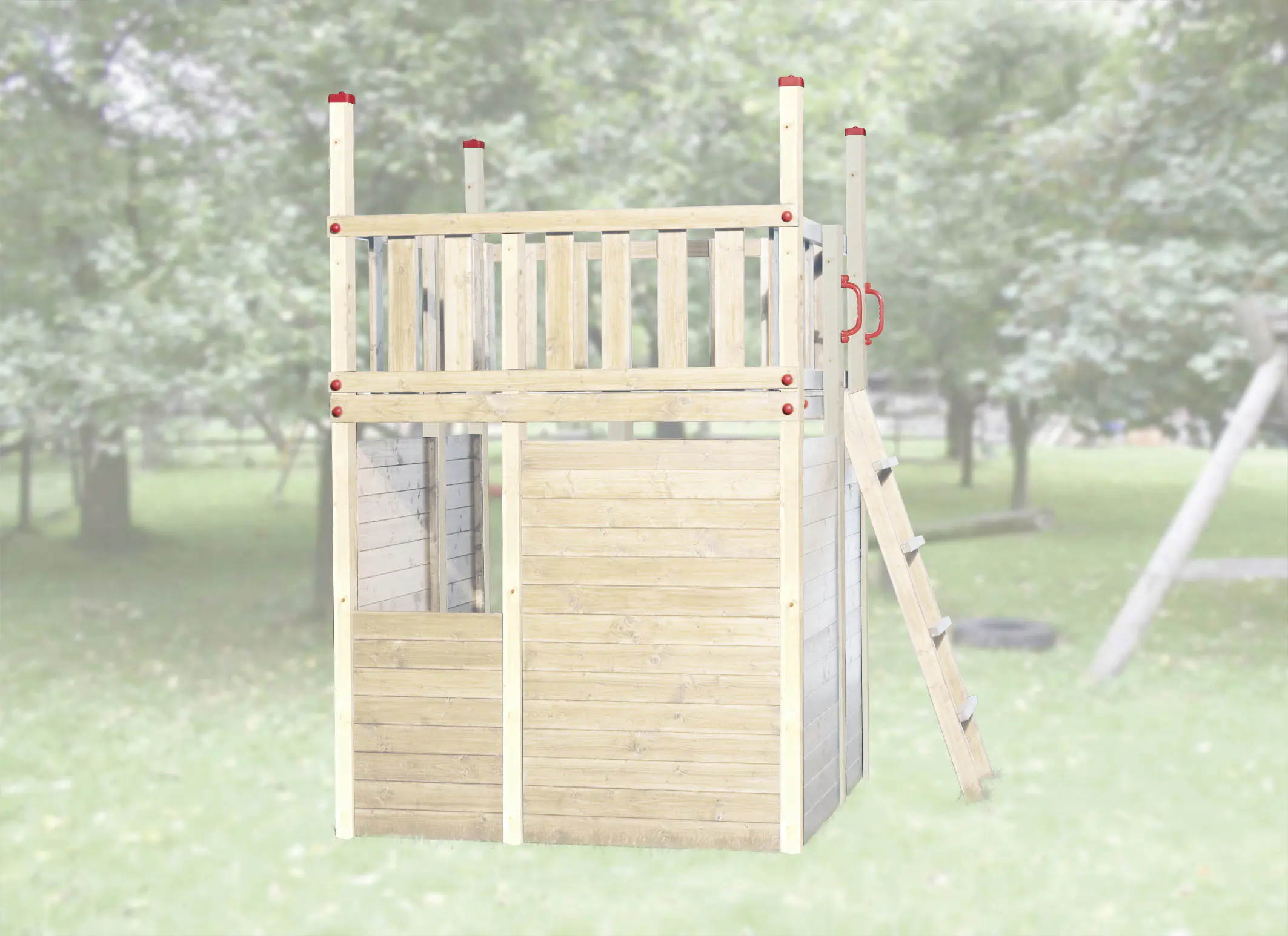 Weka Verkleidung für Spielturm 816 Tabaluga braun-grün