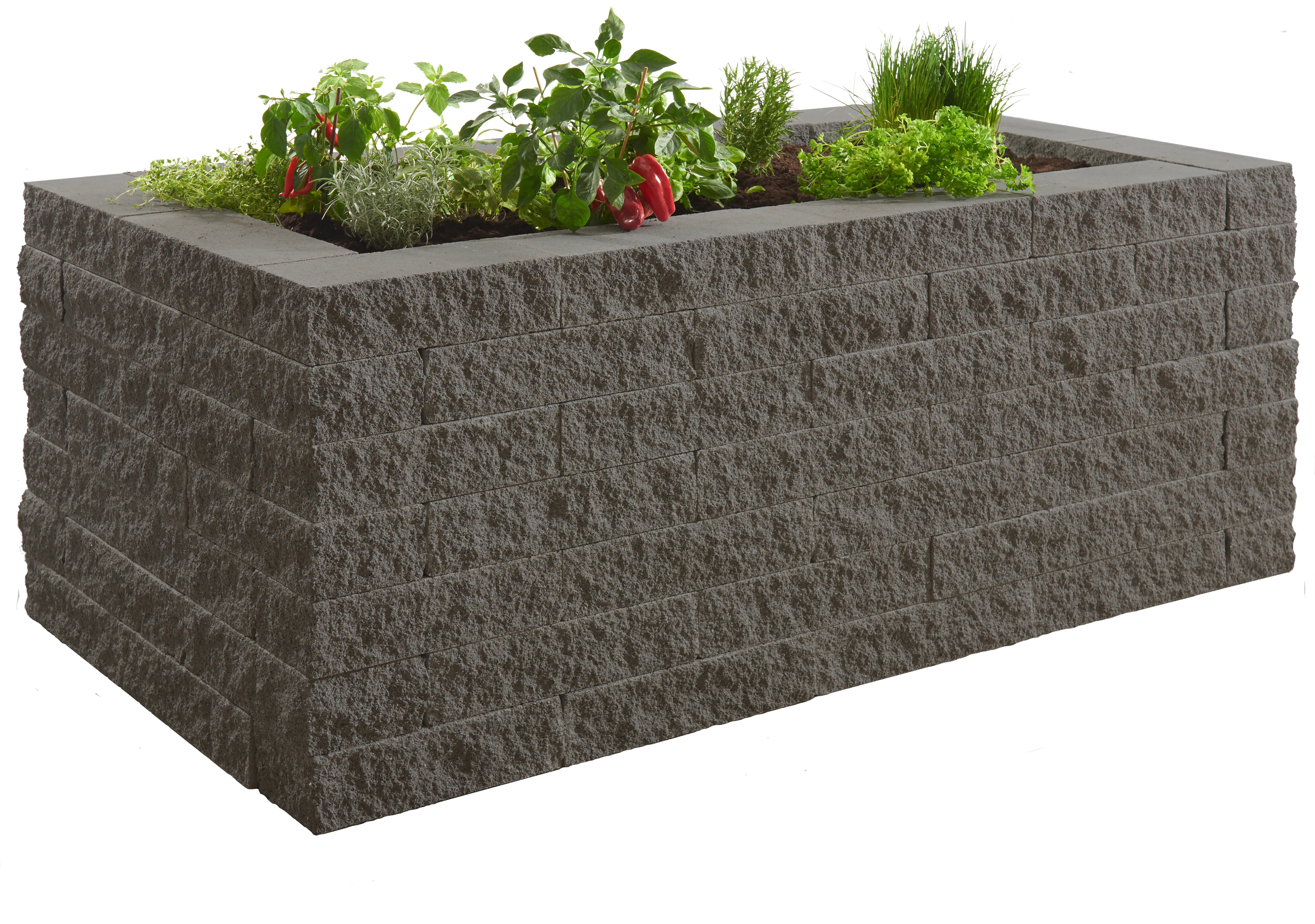 Kann Hochbeet-Set Montania 170 x 90 x 70 cm graphit