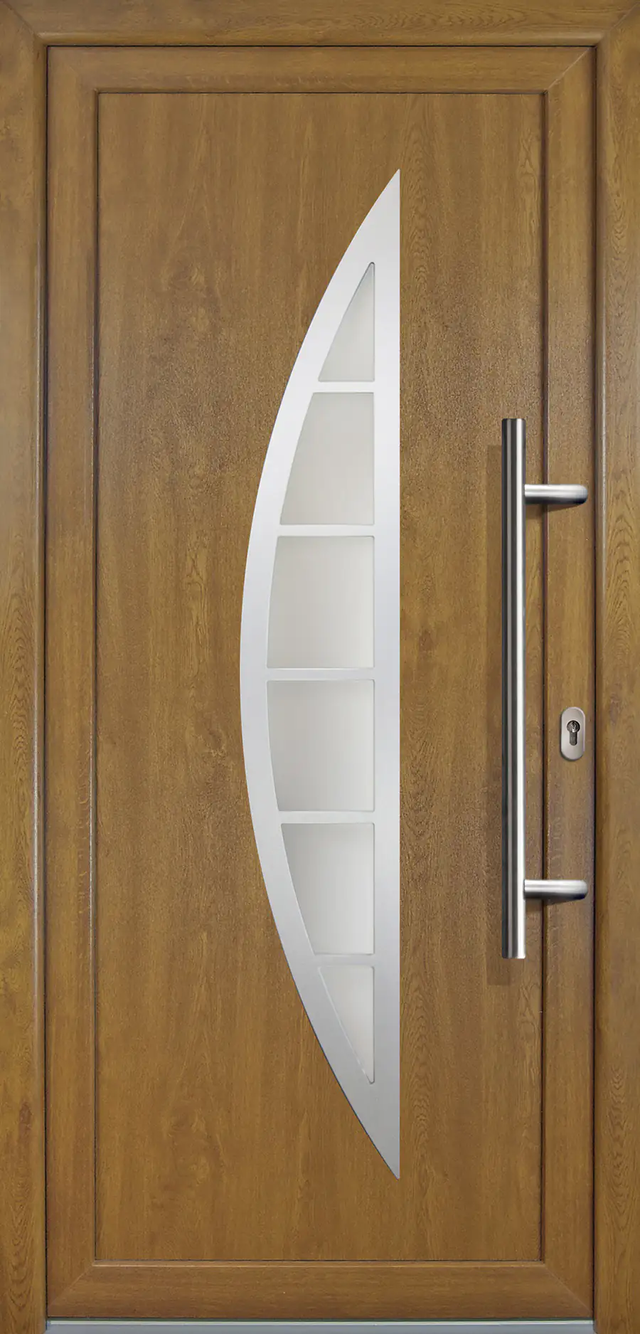 Meeth Haustür Signum PVC Exclusiv PVC Modell 28 88 x 208 cm, DIN rechts, Golden Oak