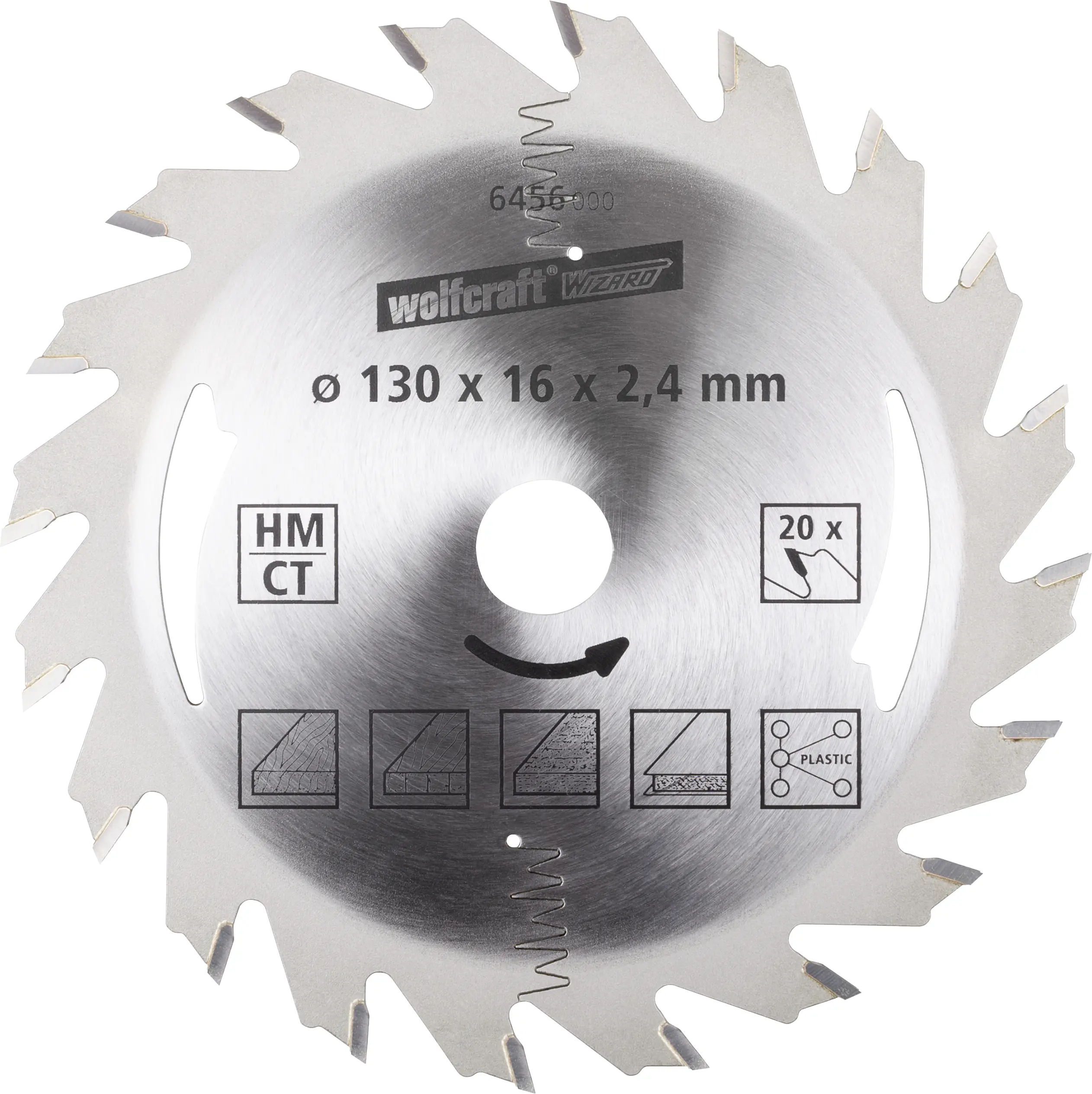 Wolfcraft Kreissägeblatt Serie silber Ø 130 mm Bohrung Ø 16 mm Wolfcraft Kreissägeblatt Serie silber Ø 130 mm Bohrung Ø 16 mm