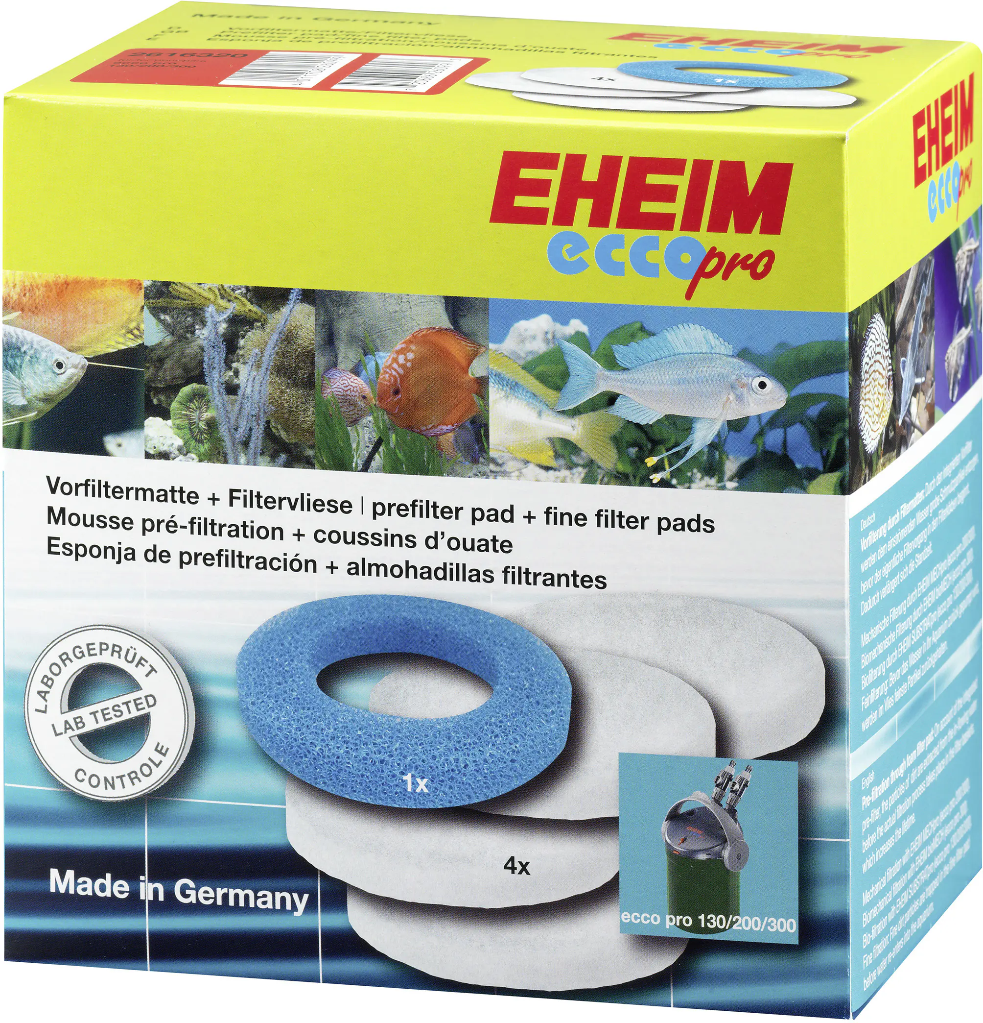 Eheim Aquarienzubehör Ersatzteilset Filtermatte & -vlies für EccoPro