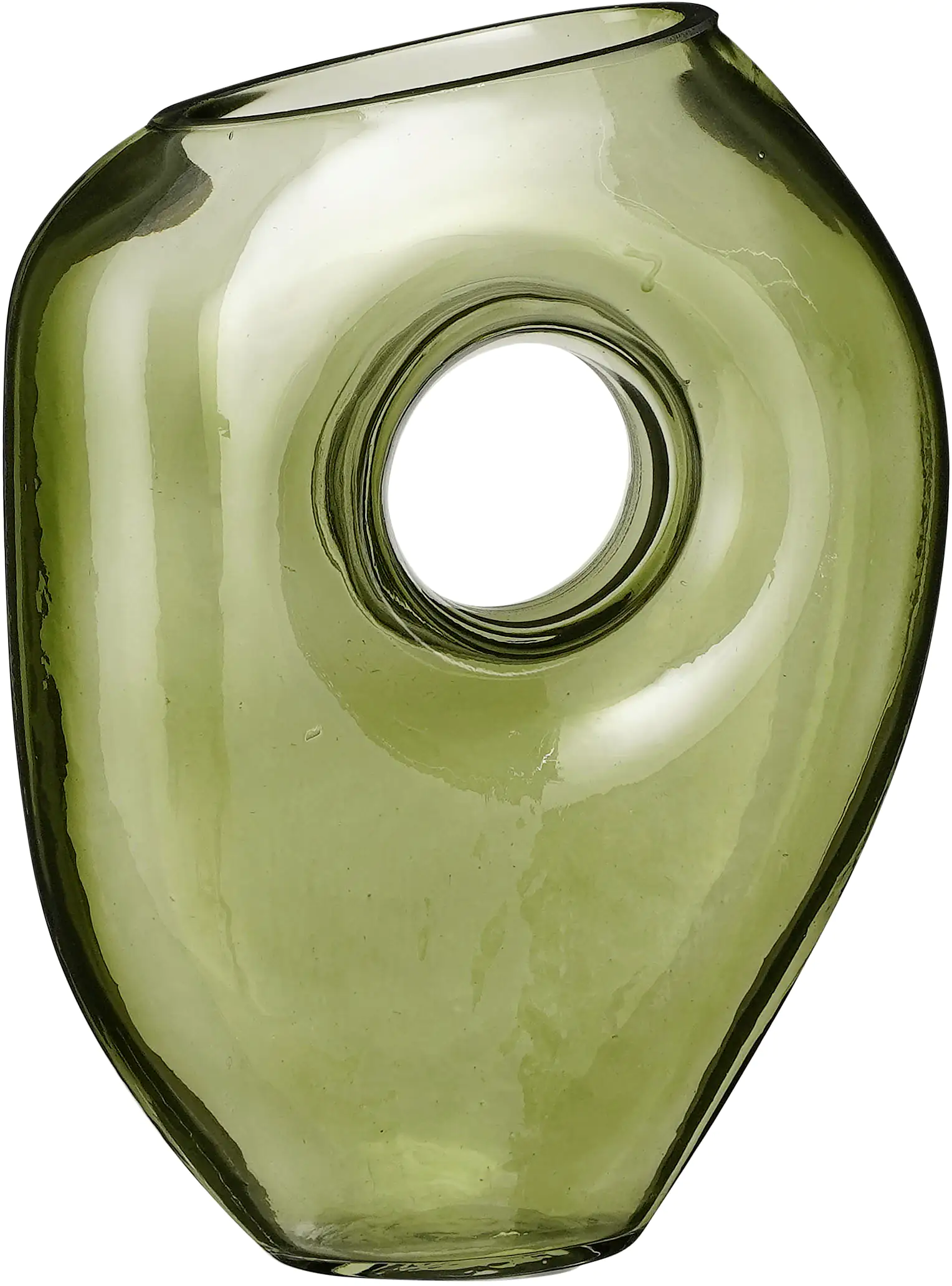 Mica Vase Jay Glas grün 22,5 cm