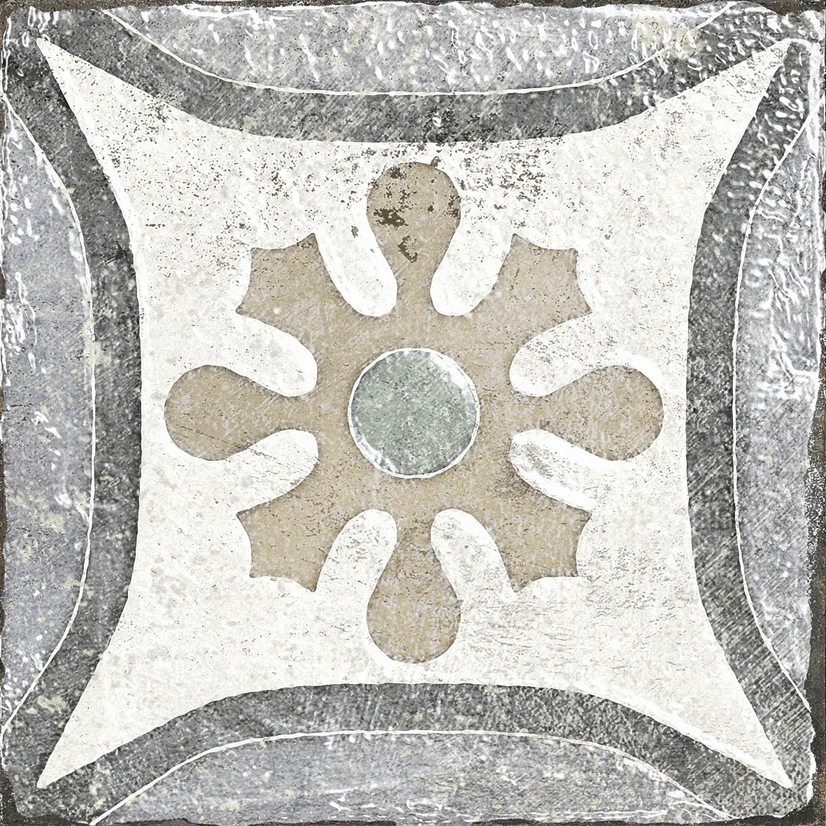 Bodenfliese Feinsteinzeug Marrakesh 20 x 20 cm blau-beige Bodenfliese Feinsteinzeug Marrakesh 20 x 20 cm blau-beige