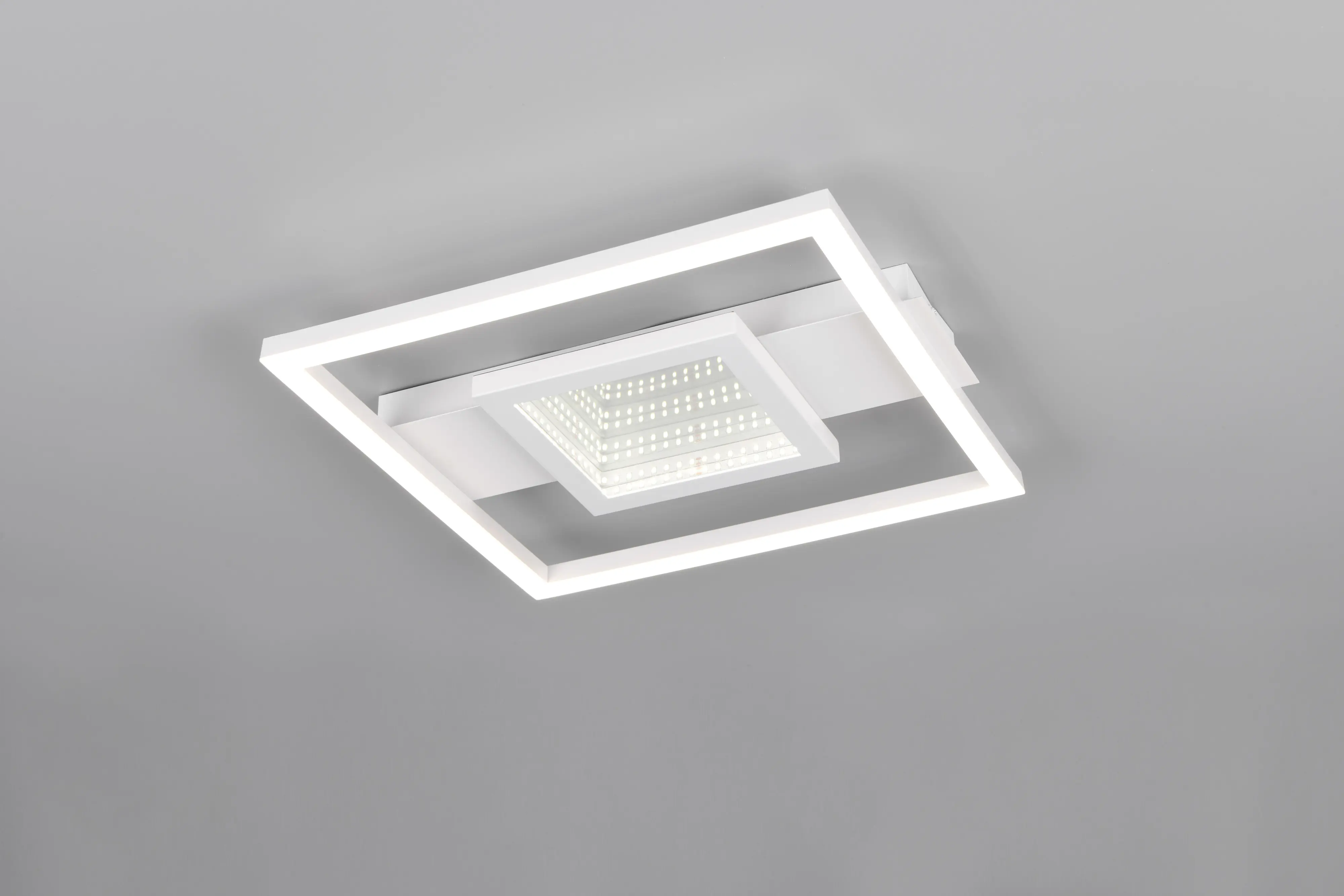 Trio LED-Deckenleuchte Wheeler 35 x 33 cm neutralweiß weiß matt