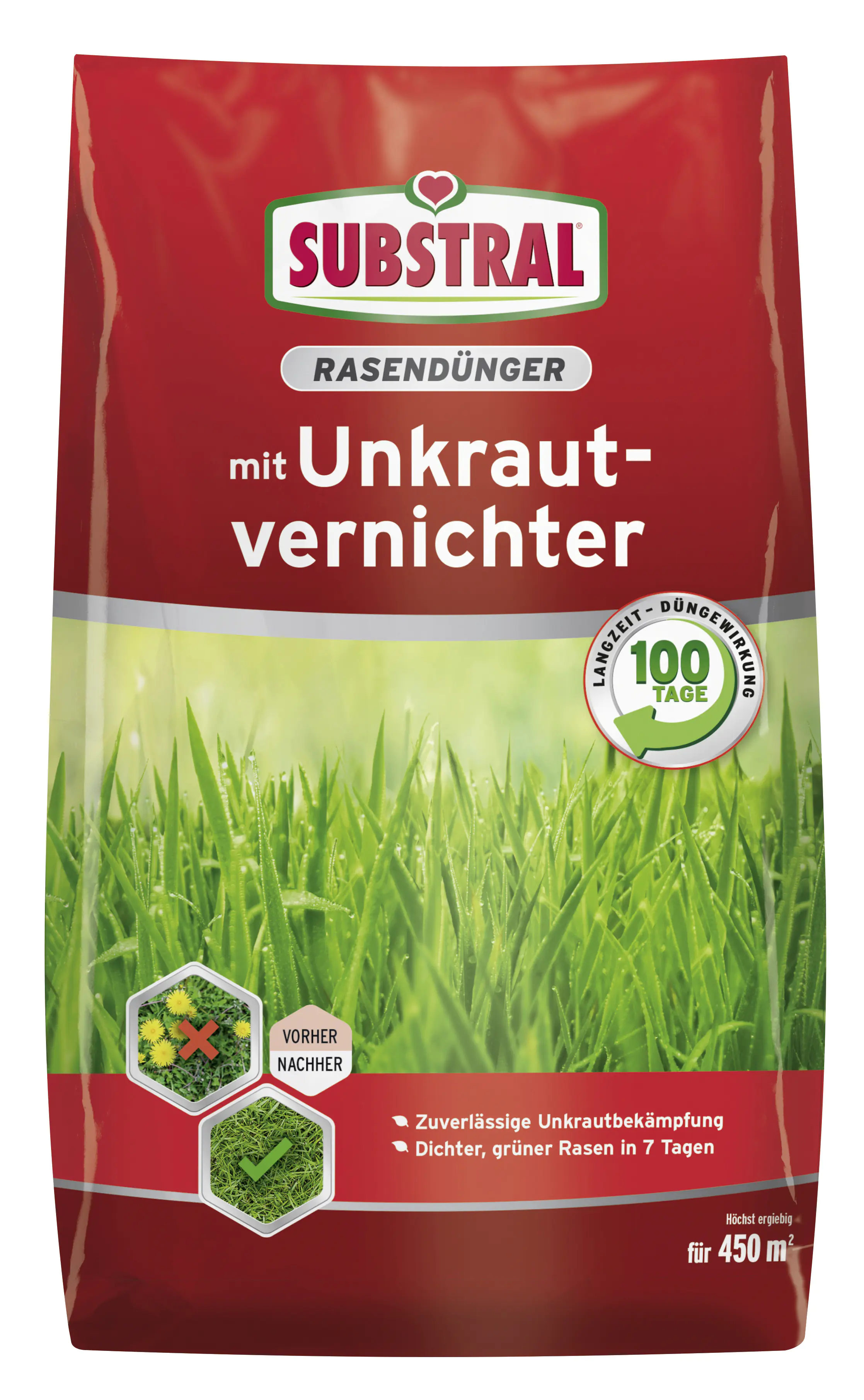 Substral Rasendünger mit Unkrautvernichter für 450 m² 9 kg