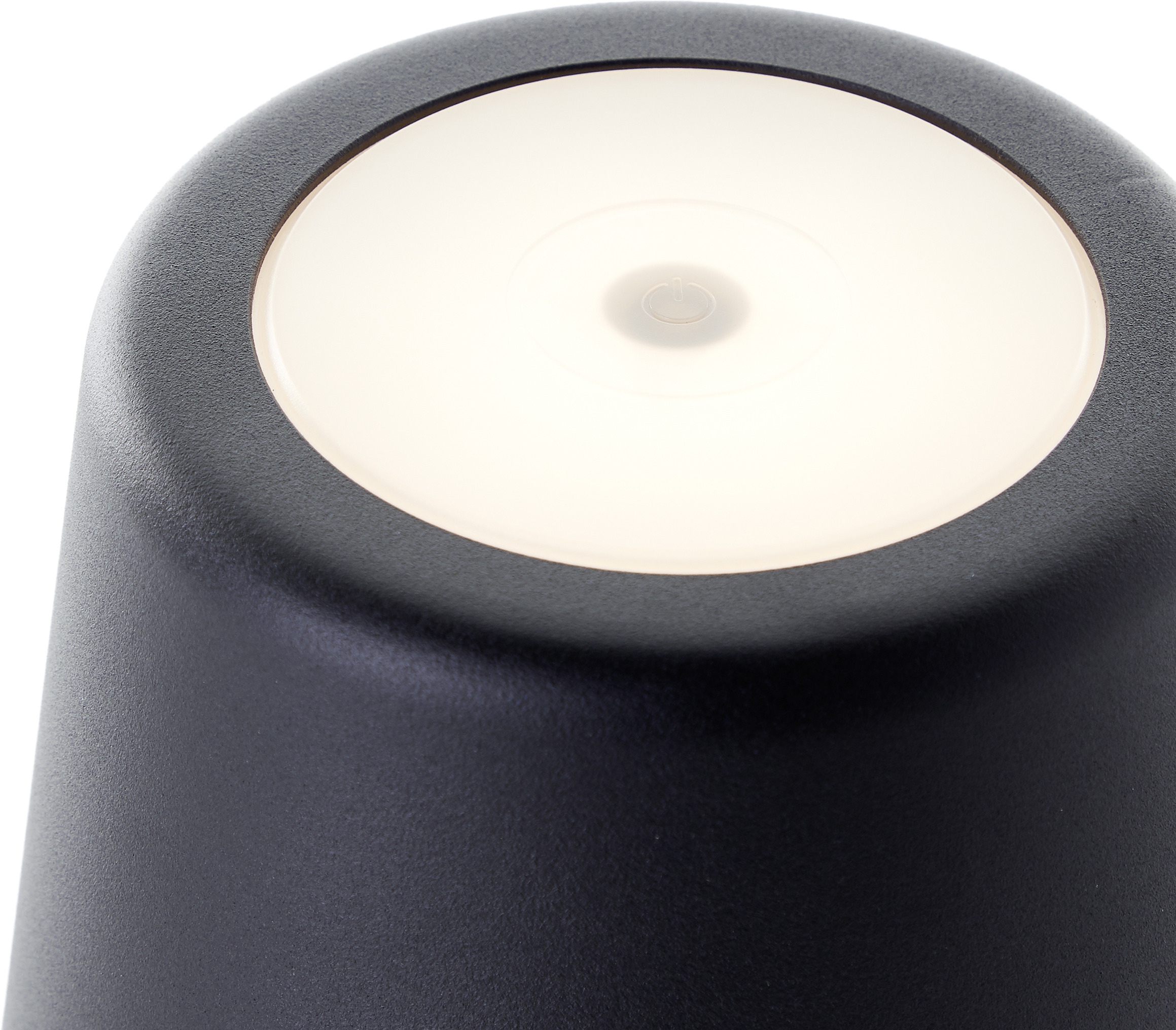 Brilliant LED Akku-Tischlampe Kaami 37 cm dimmbar USB-Kabel schwarz warmweiß 