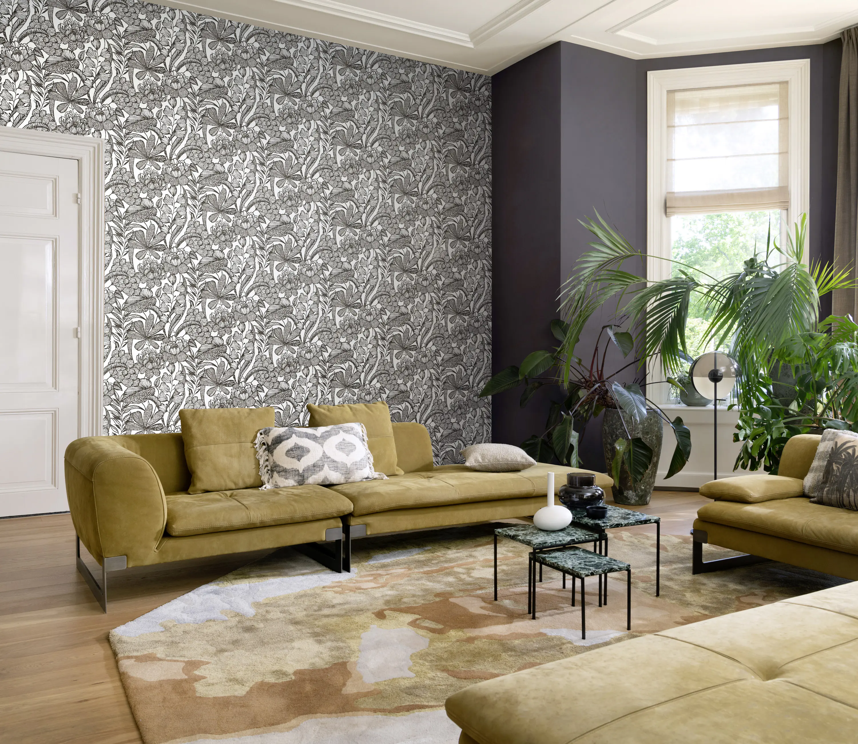 Rasch Vliestapete 555325 Weiß-Weiß-Schwarz Muster & Motive 10,05 m x 0,53 m