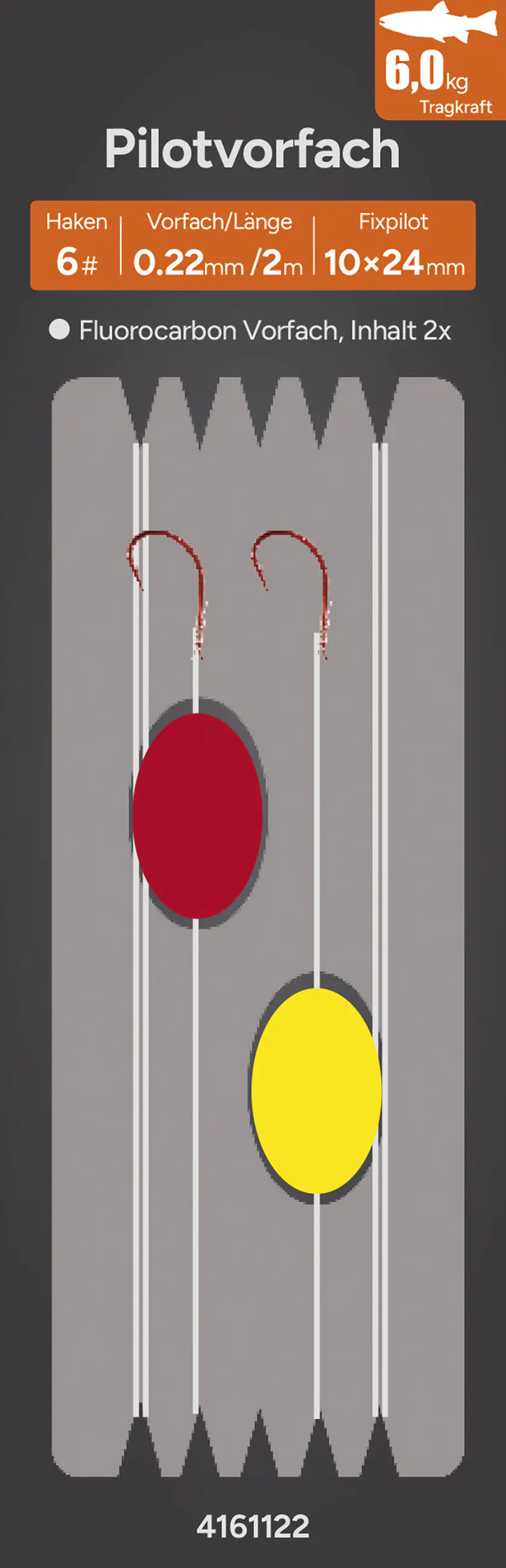 Paladin Angelzubehör Pilotvorfach Oval Ø 0,22