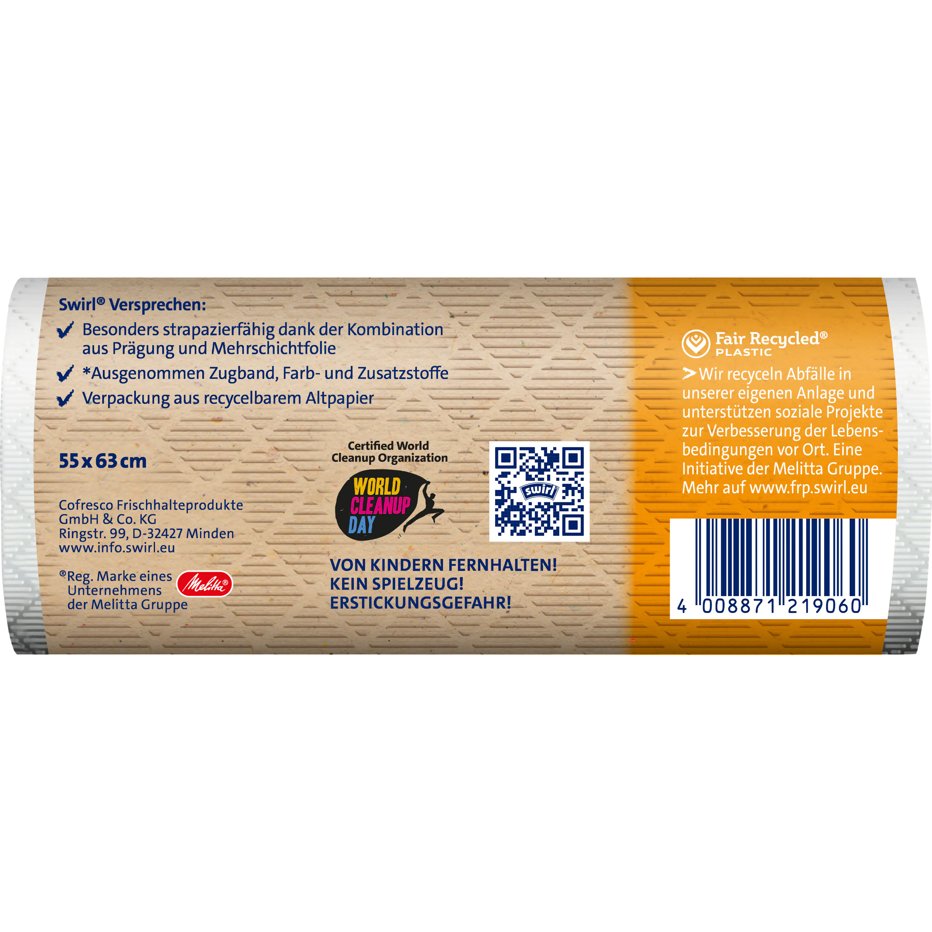 Swirl Zugband-Müllbeutel 35 L