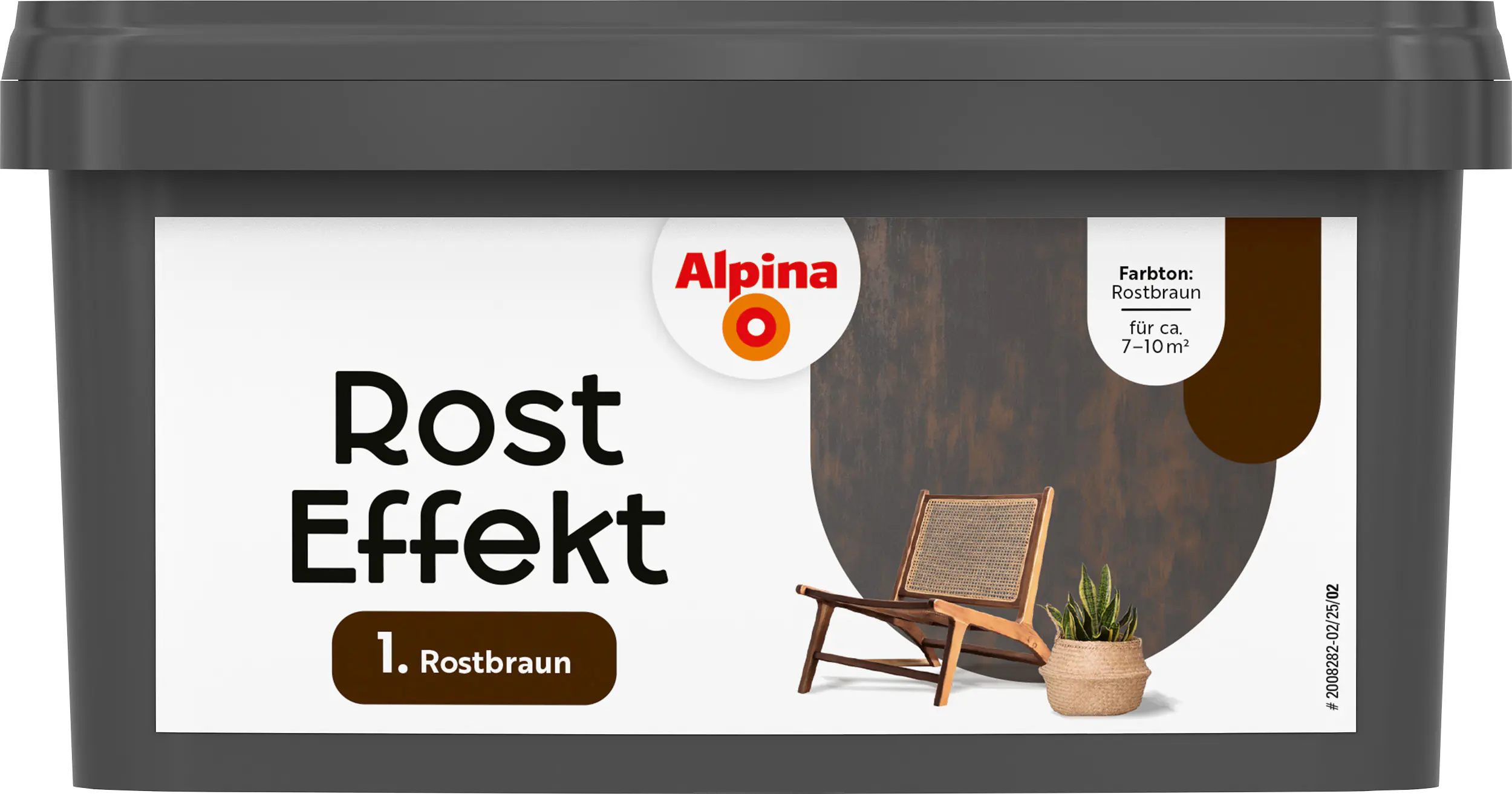 Alpina Wandfarbe Rost Effekt rostbraun 800 ml