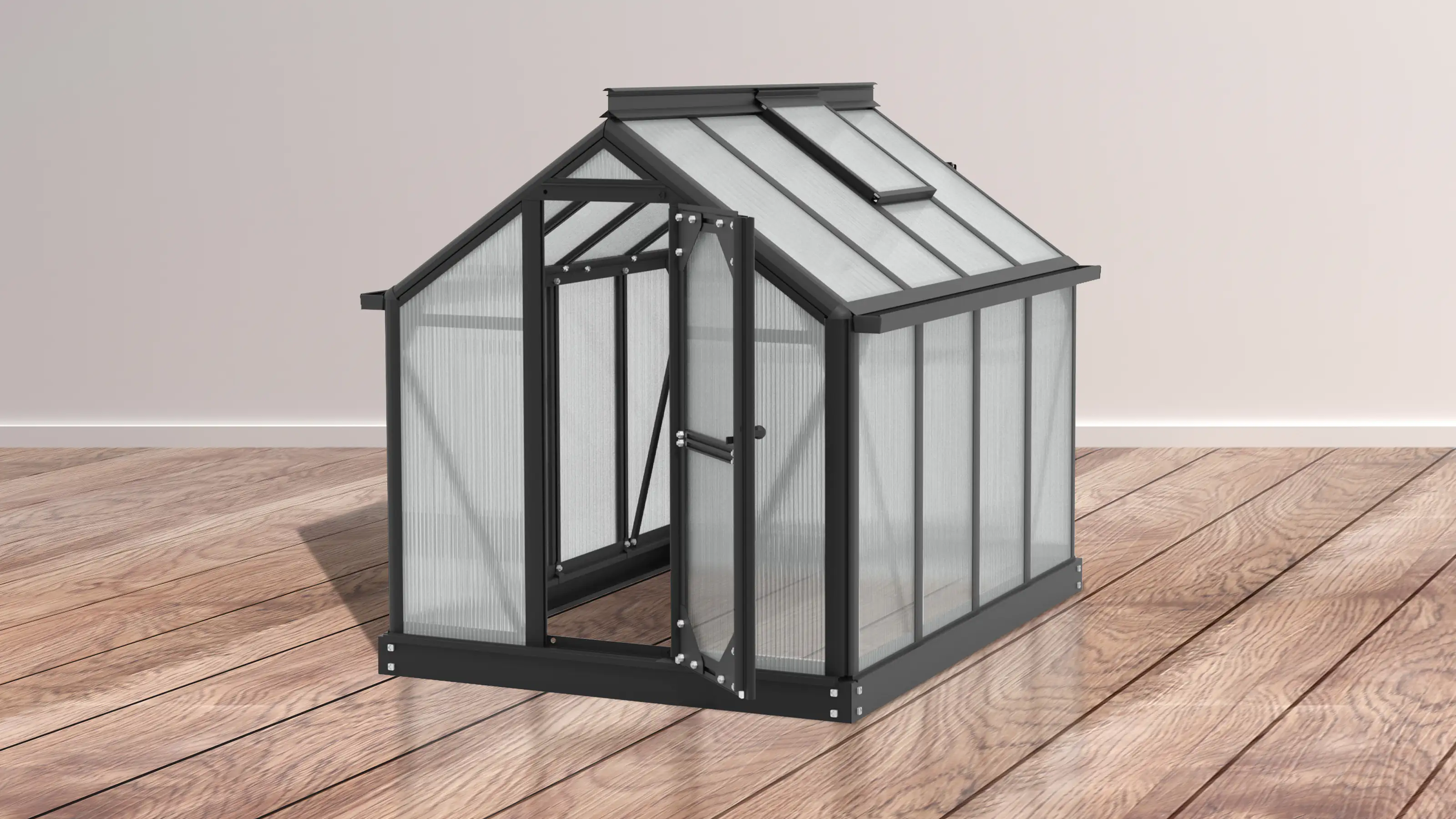 Vitavia Gewächshaus Merlin schwarz 87 x 111 cm