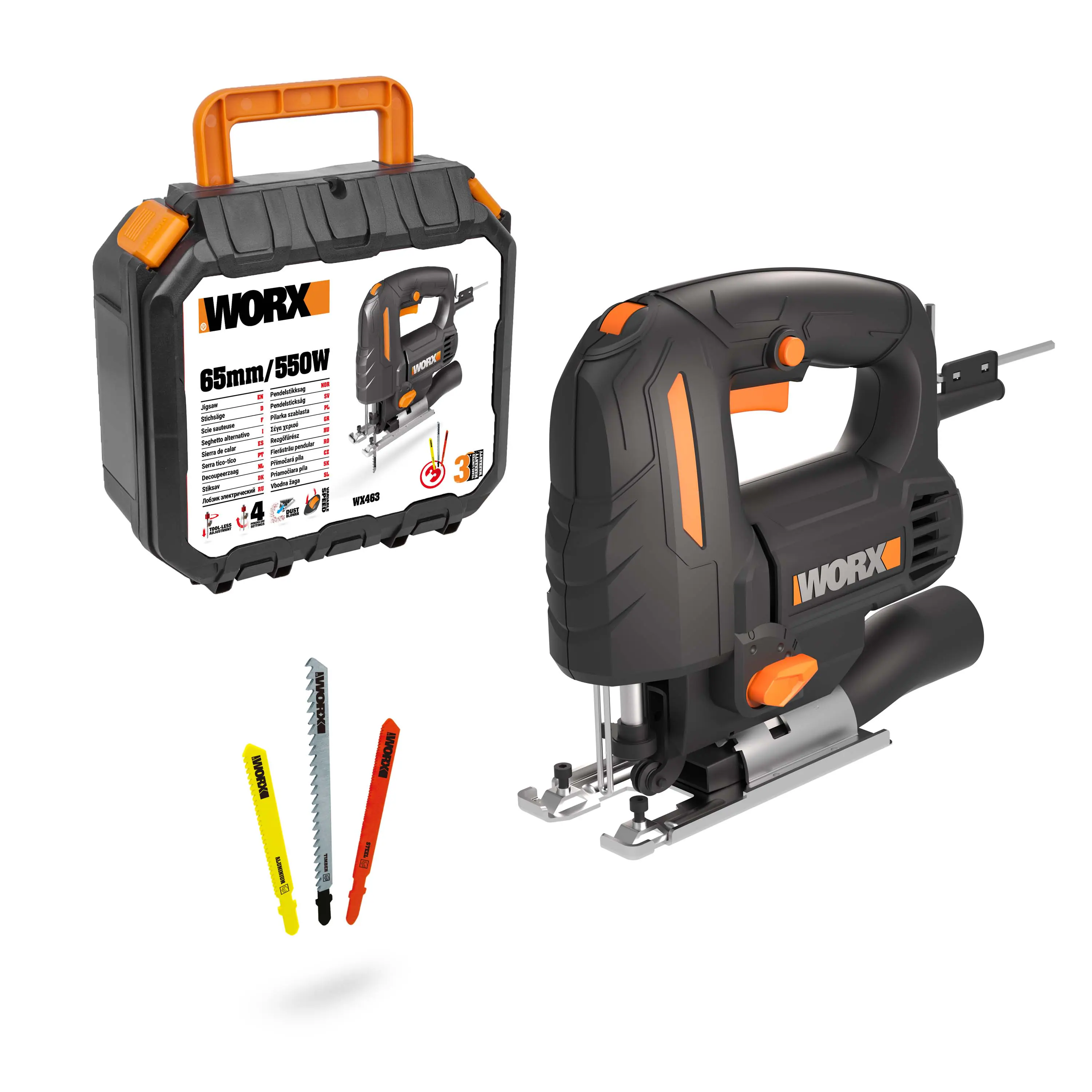 Worx Stichsäge WX463 550 W Worx Stichsäge WX463 550 W