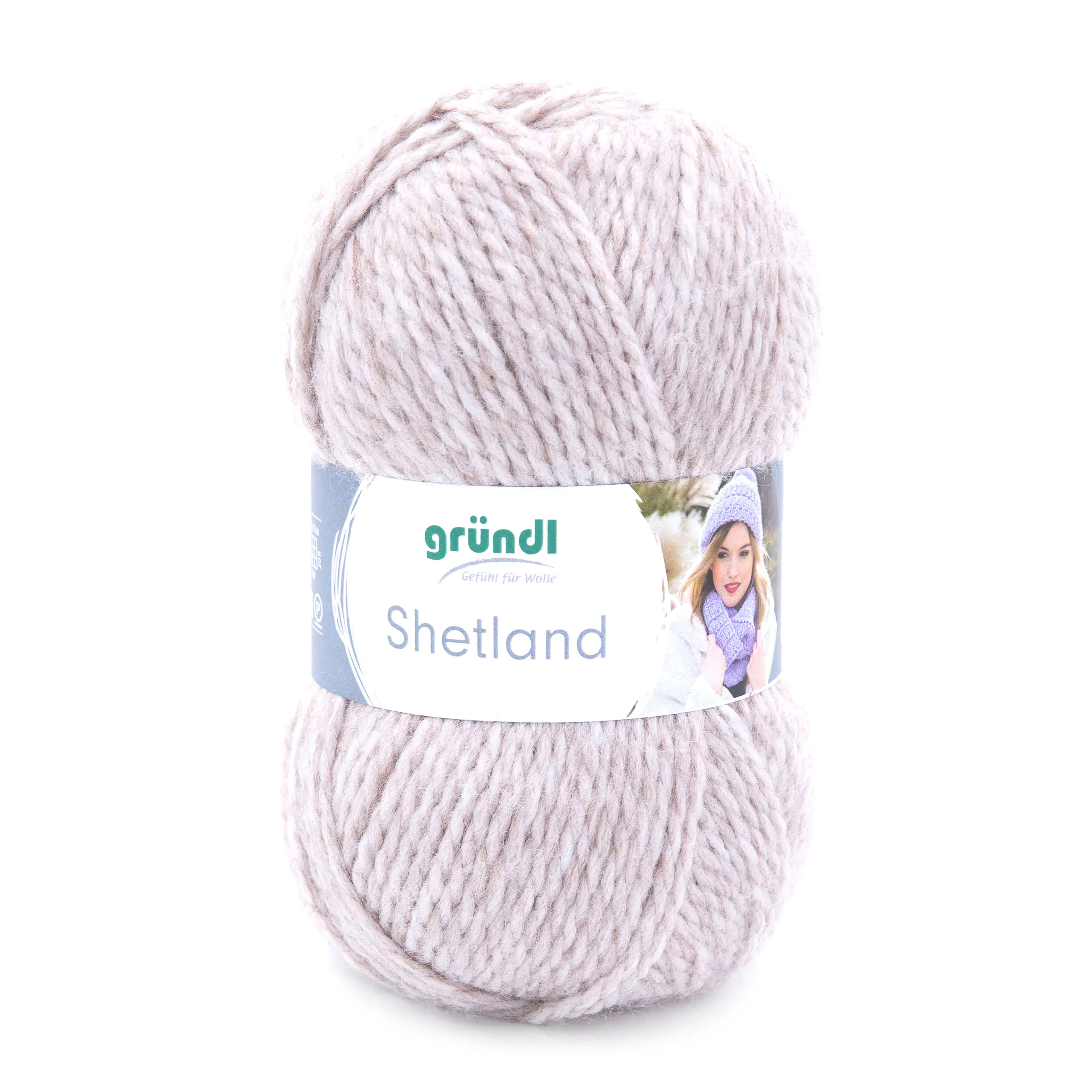 Gründl Wolle Shetland 100 g mocca melange