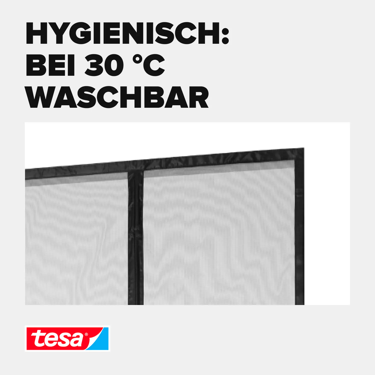 Tesa Insektenschutz Magnetvorhang Selbstschließend 120 x 240 cm Anthrazit