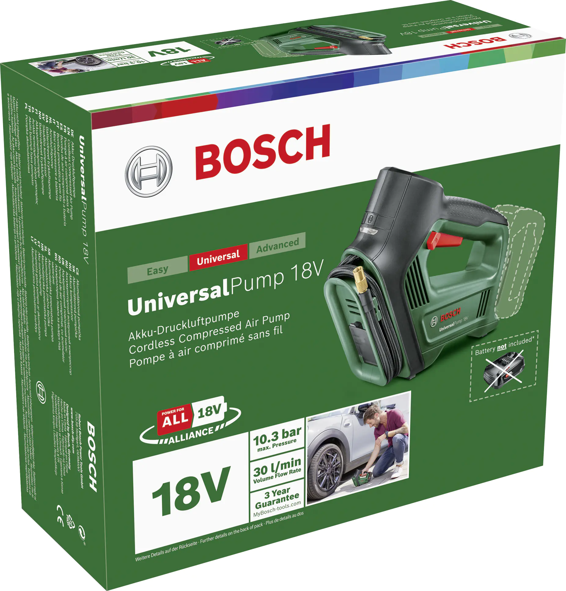 Bosch Akku-Druckluftpumpe UniversalPump 18V Solo