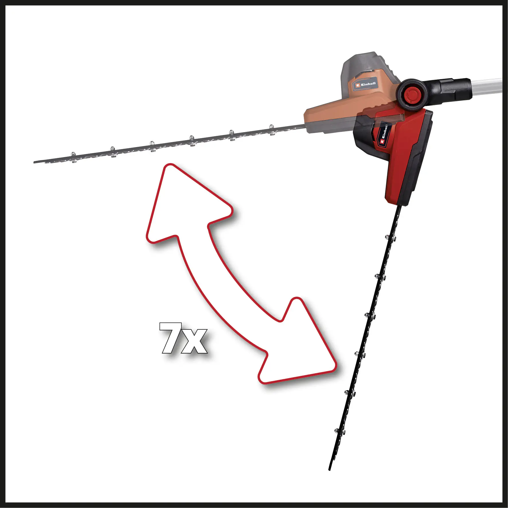 Einhell Akku Teleskopheckenschere GC-HH 18/45 Li T-Solo 41 cm Schnittlänge