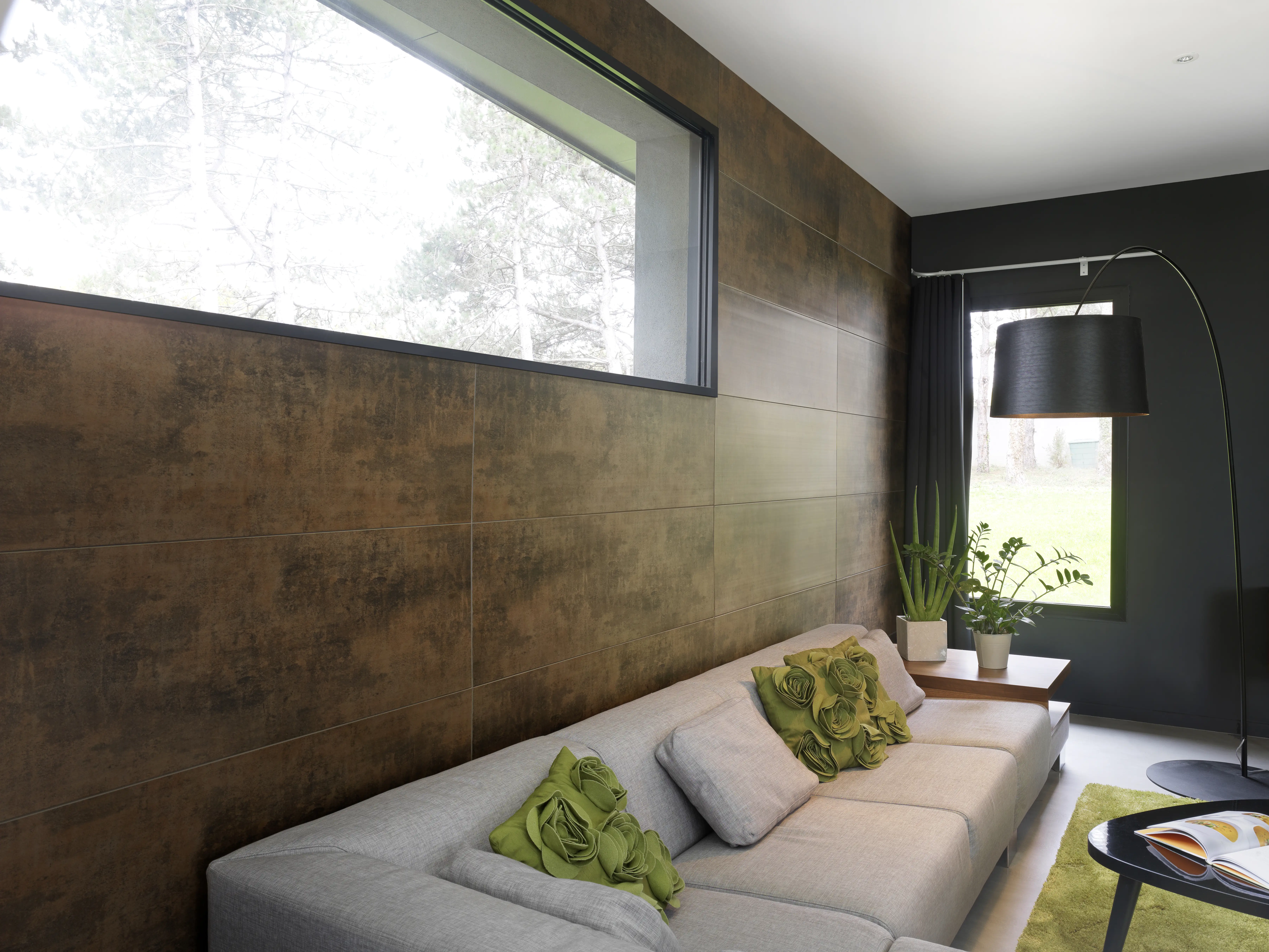 Grosfillex Kunststoffpaneele Attitude 120 x 37,5 cm, 8 mm, rostbraun