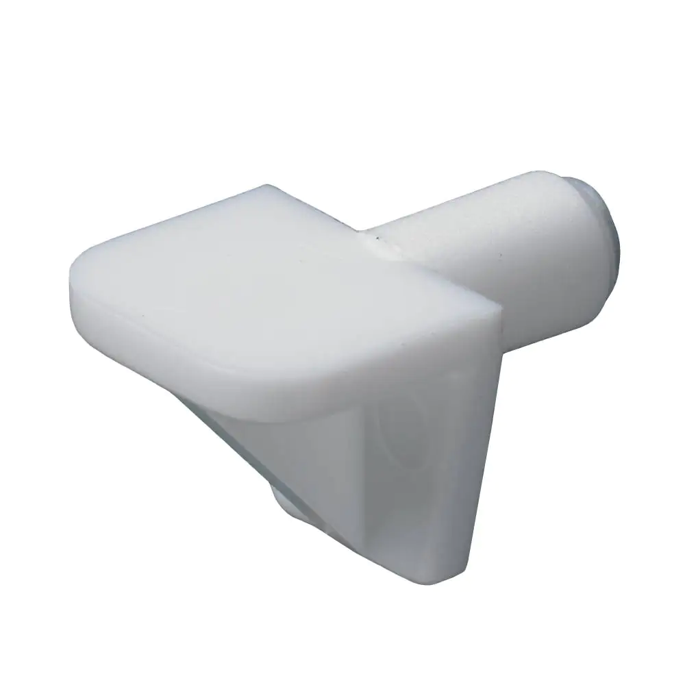 Hettich Bodenträger mit Zapfen weiß 5 mm 20 Stück Kunststoff,