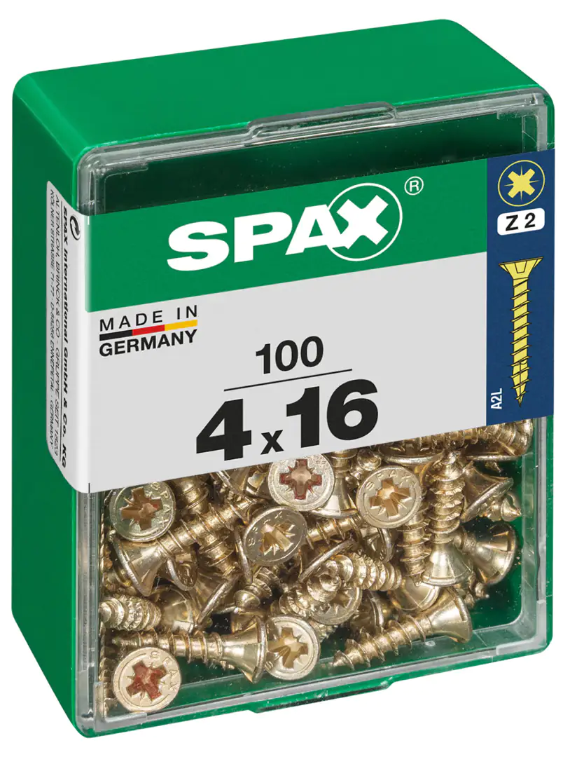 Spax Universalschrauben 4.0 x 16 mm PZ 2 - 100 Stk.