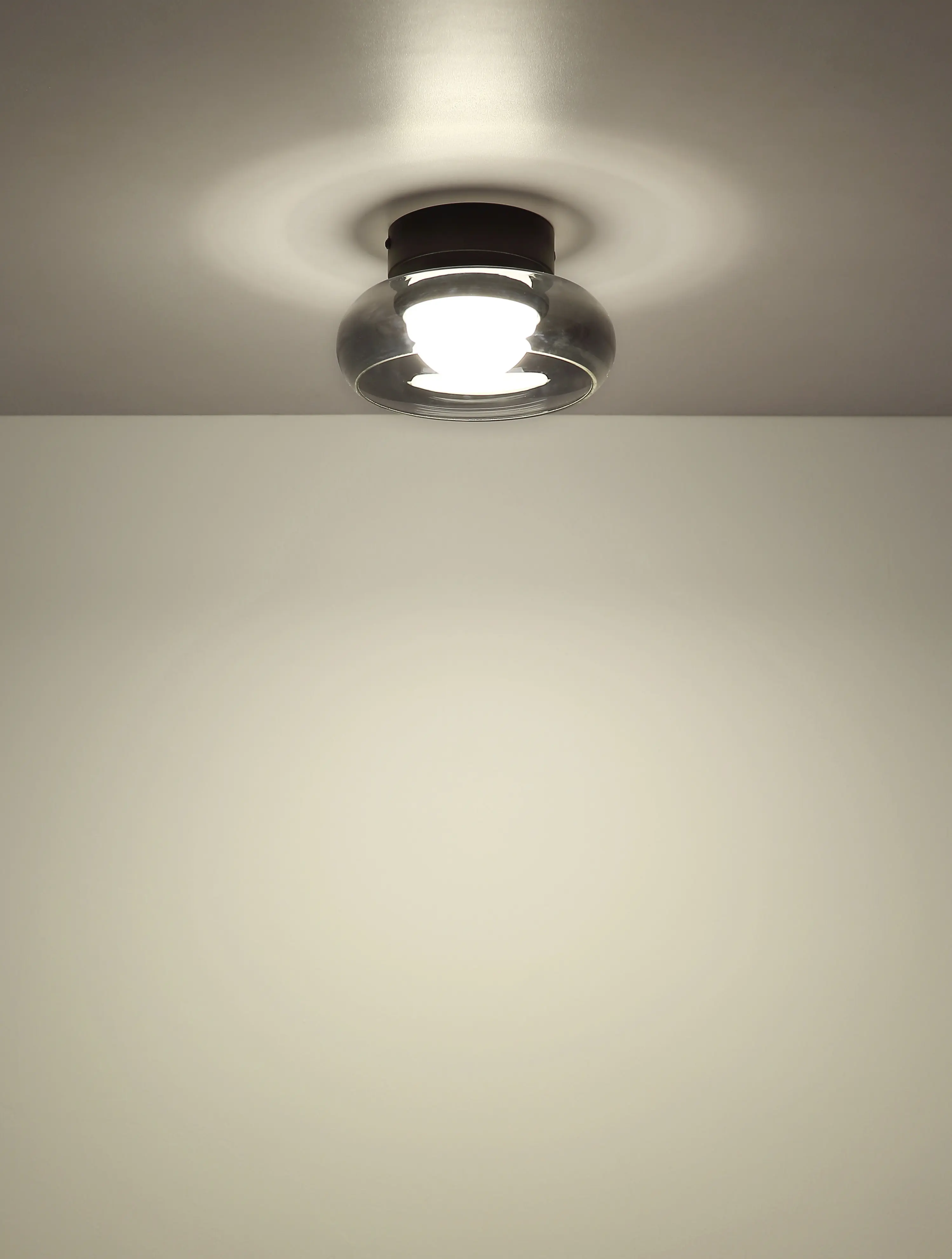 Globo Deckenleuchte Carlene Ø 20 x 10 cm schwarz matt