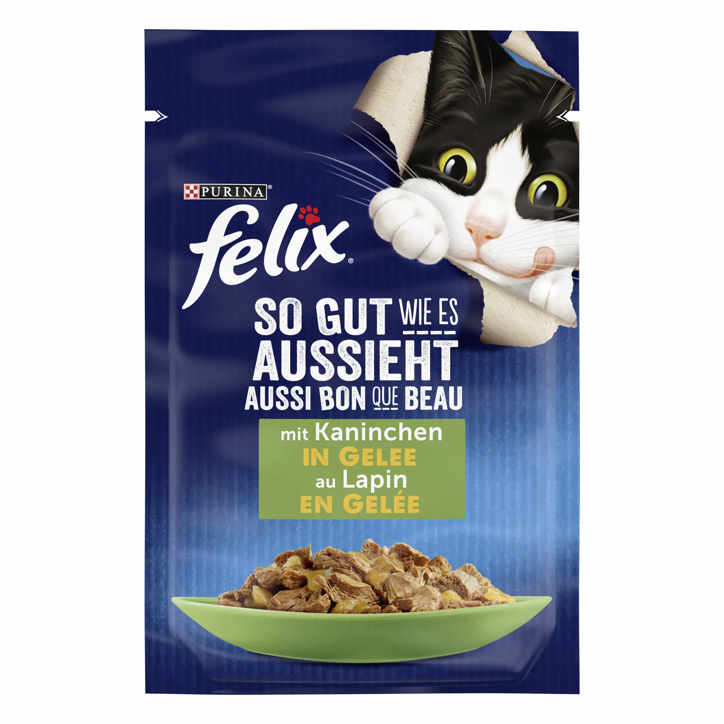 Felix So gut wie es aussieht in Gelee mit Kaninchen 85 g