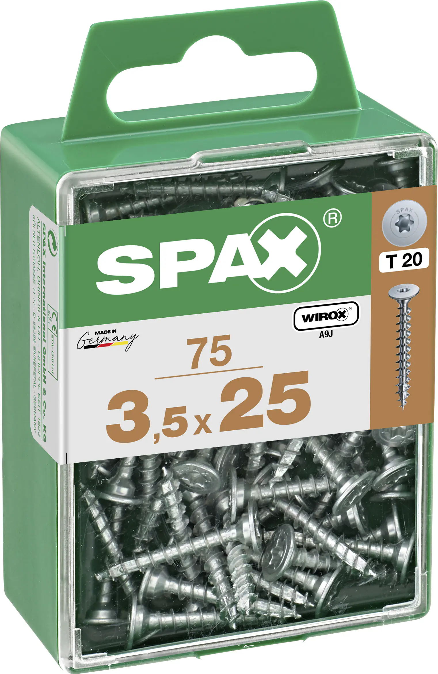 Spax Möbelbauschrauben 3.5 x 25 mm TX 20 - 75 Stk.