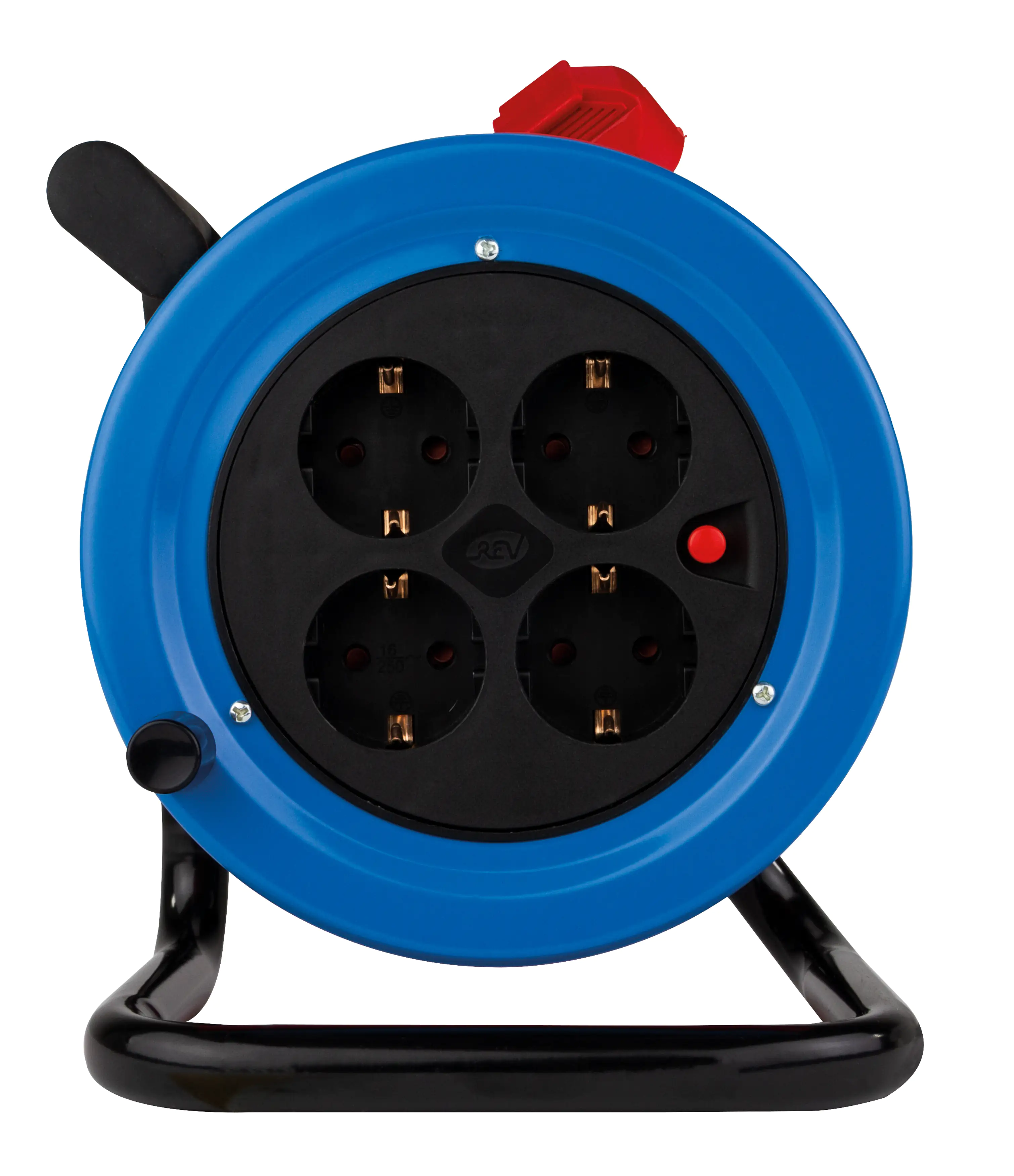 REV Kabeltrommel Innen 15 m H05VV-F 3G1,5mm², schwarz blau