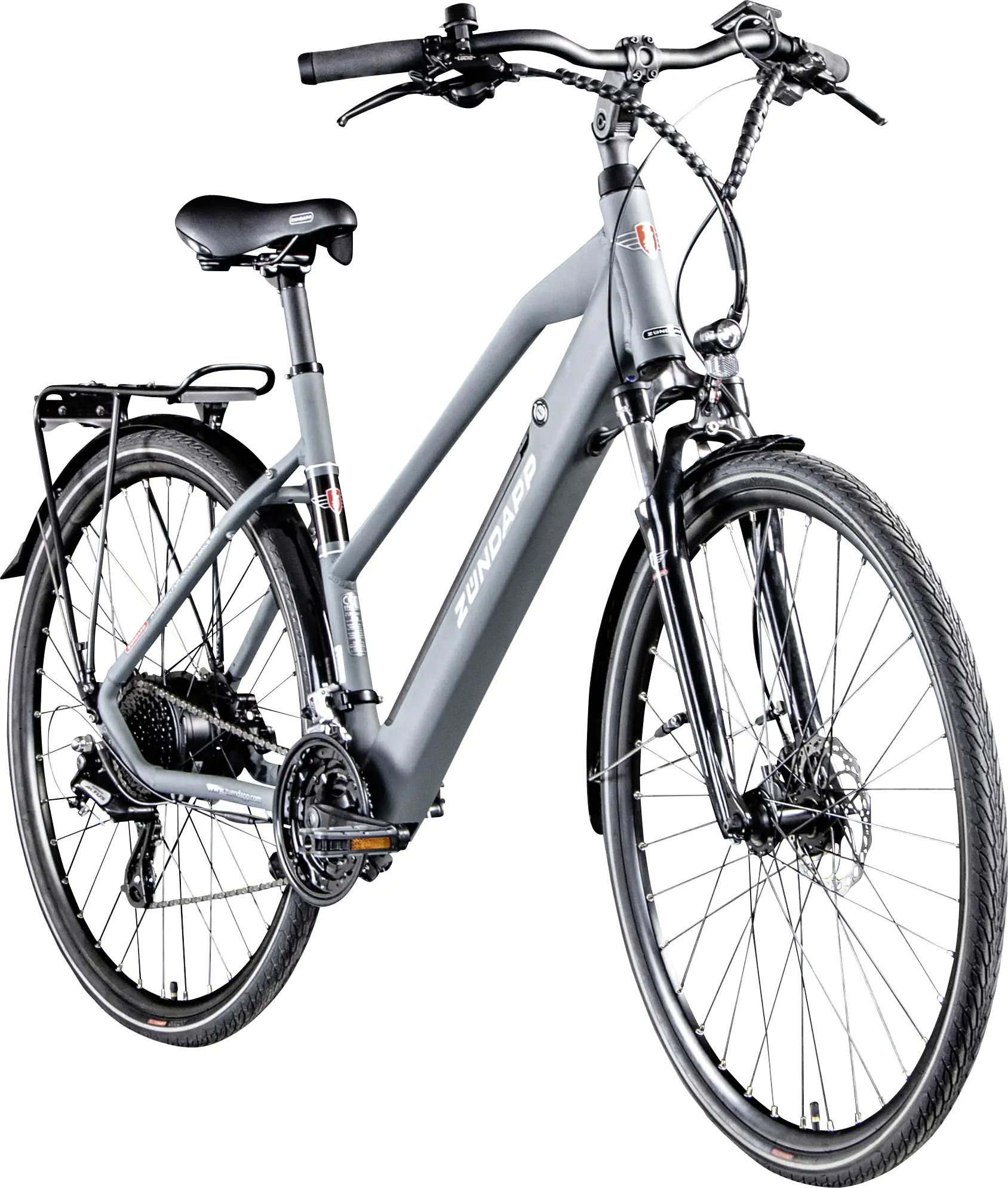 Zündapp E-Bike Trekking Z810 Damen 28 Zoll 24-Gang 417 Wh grau