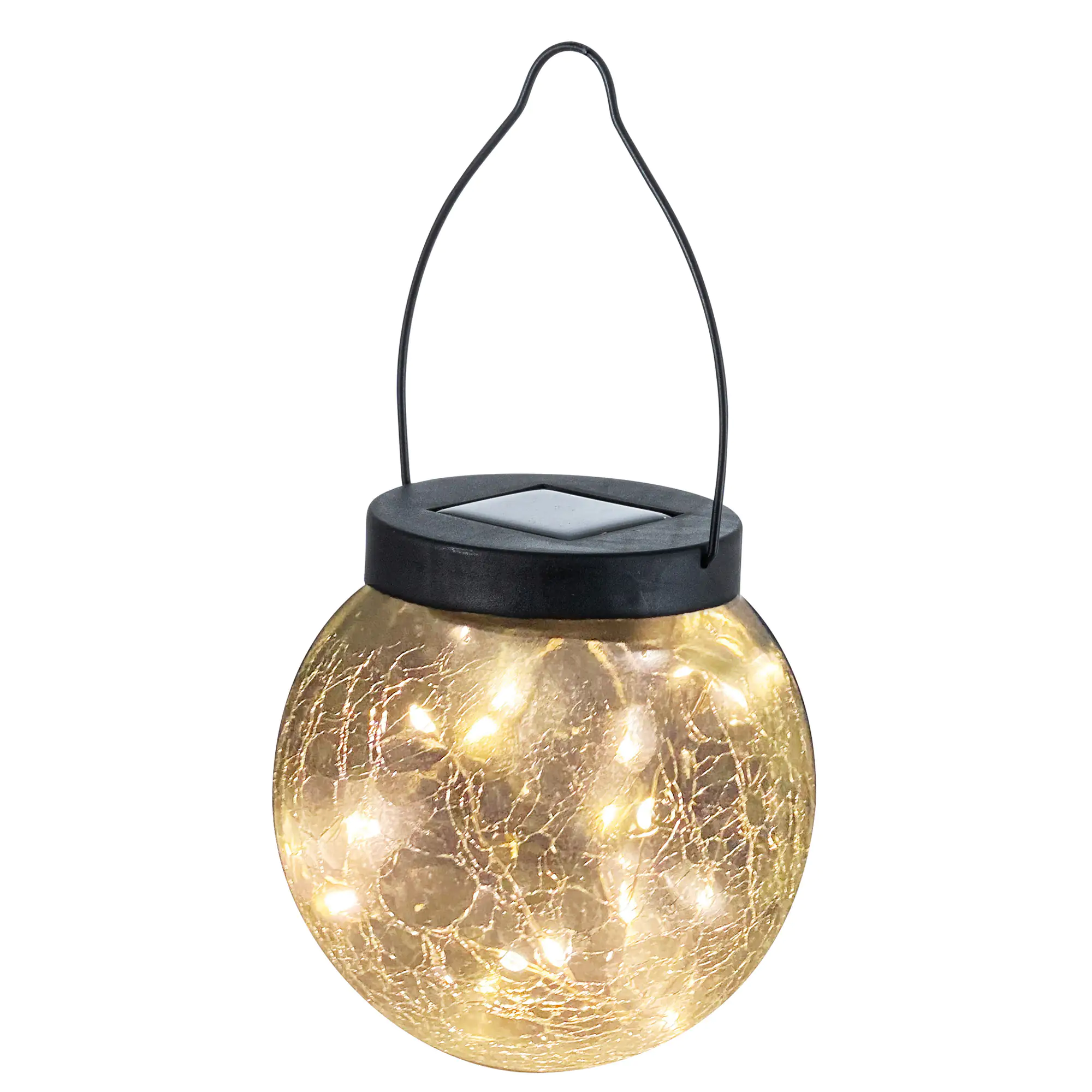 TrendLine LED Solarleuchte Kugel hängend 12 cm