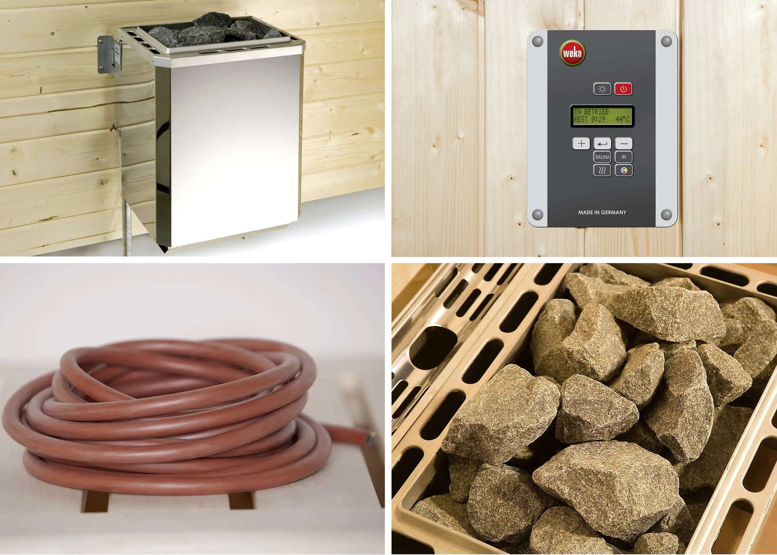 Weka Elementsauna Varberg Gr. 3 Sparset 7,5 kw OS Weka Elementsauna Varberg Gr. 3 Sparset 7,5 kw OS