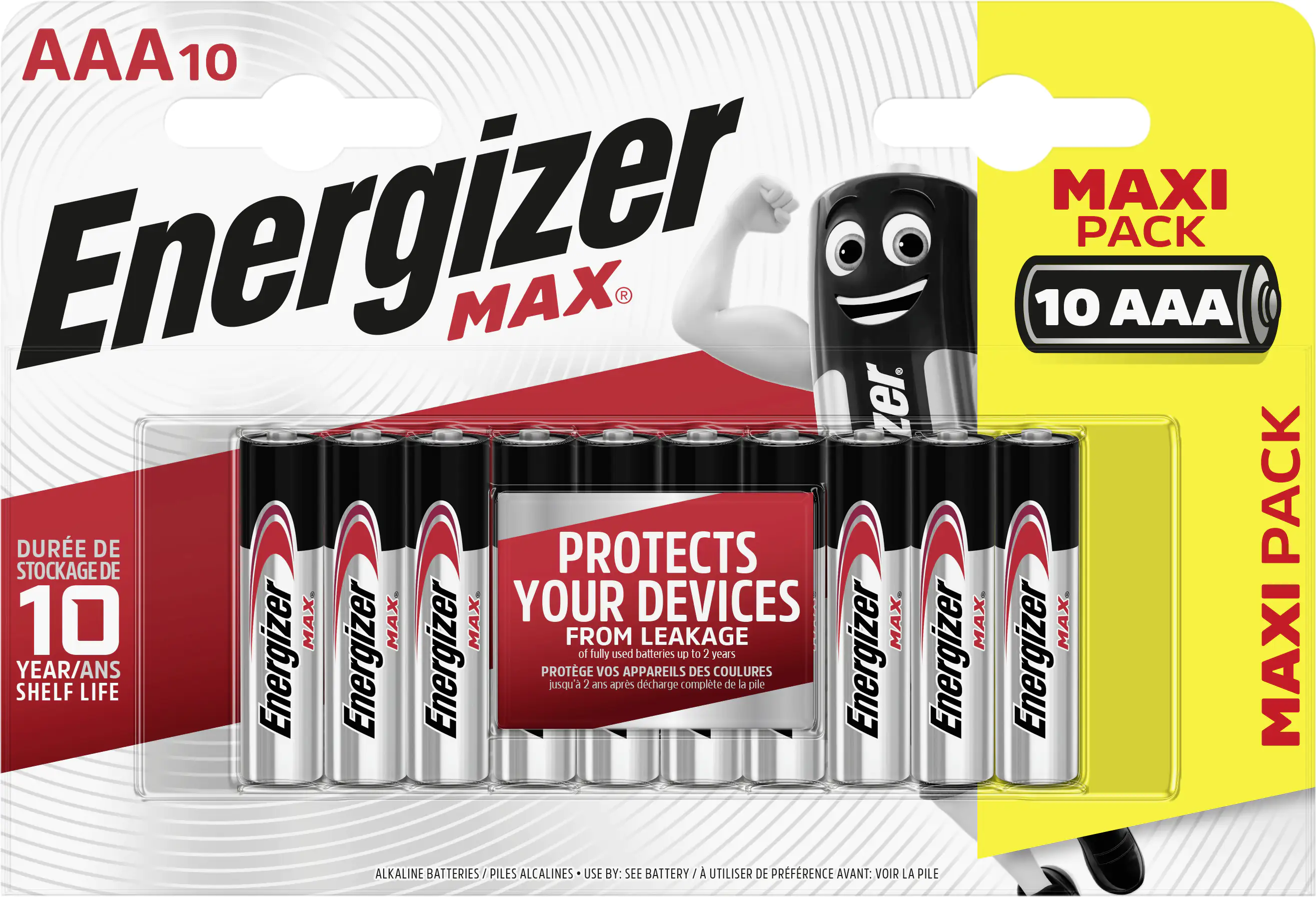 Energizer Max Alkaline Battrie Micro AAA 1,5 V, 10er Pack