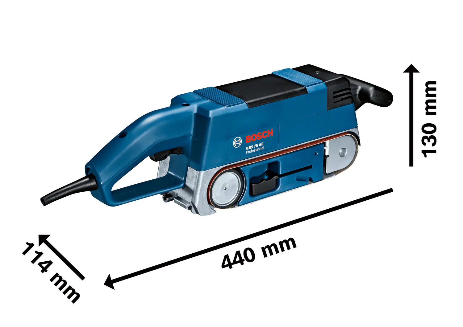 Bosch Professional Bandschleifer GBS 75 AE 750 Watt mit Drehzahlregelung Bosch Professional Bandschleifer GBS 75 AE 750 Watt mit Drehzahlregelung